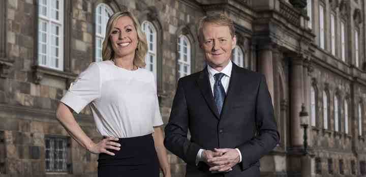 Cecilie Beck og Poul Erik Skammelsen er to af TV 2s værter i valgkampen. (Foto: Per Arnesen / TV 2)