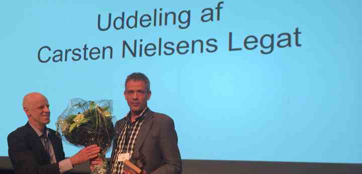 Lennart Sten får bl.a. prisen for "konkret og visionært at sætte standarder for tillidsrepræsentantarbejdet". (Foto: Jimmy Andreasen / TV 2)
