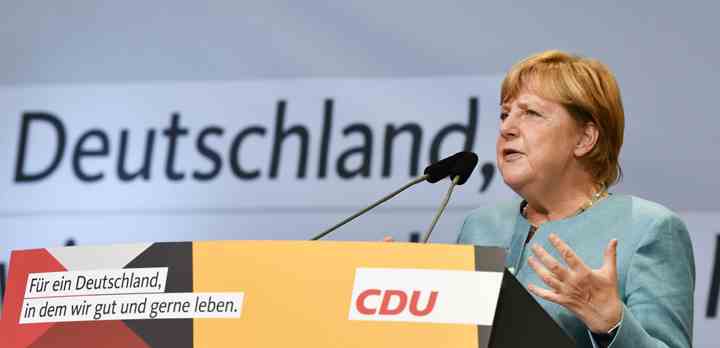 Tysklands forbundskansler, Angela Merkel, (Foto: Thomas Kienzle / Scanpix / TV 2)