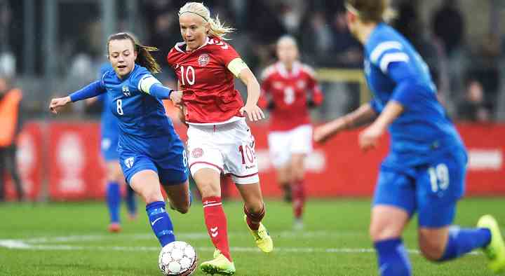 Pernille Harder er anfører for det danske kvindelandshold i fodbold. (Foto: Scanpix / TV 2) 