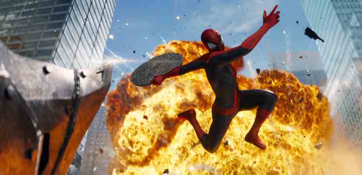 Andrew Garfield som Spider-Man i den amerikanske eventyr-actionfilm 'The Amazing Spider-Man 2' fra 2014. (Foto: TV 2)