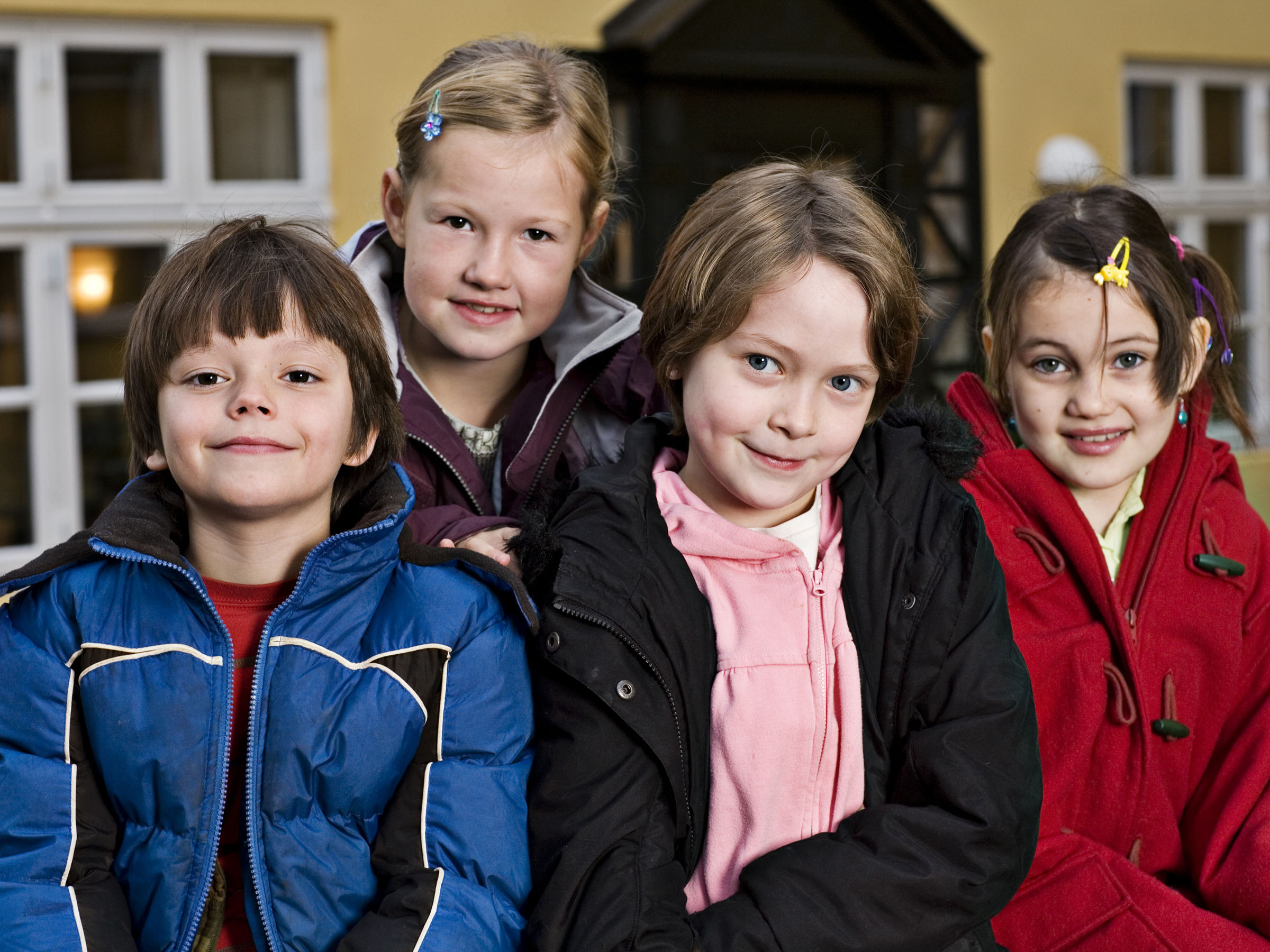 Christian, Emma, Rachel og Stephanie i 2008.