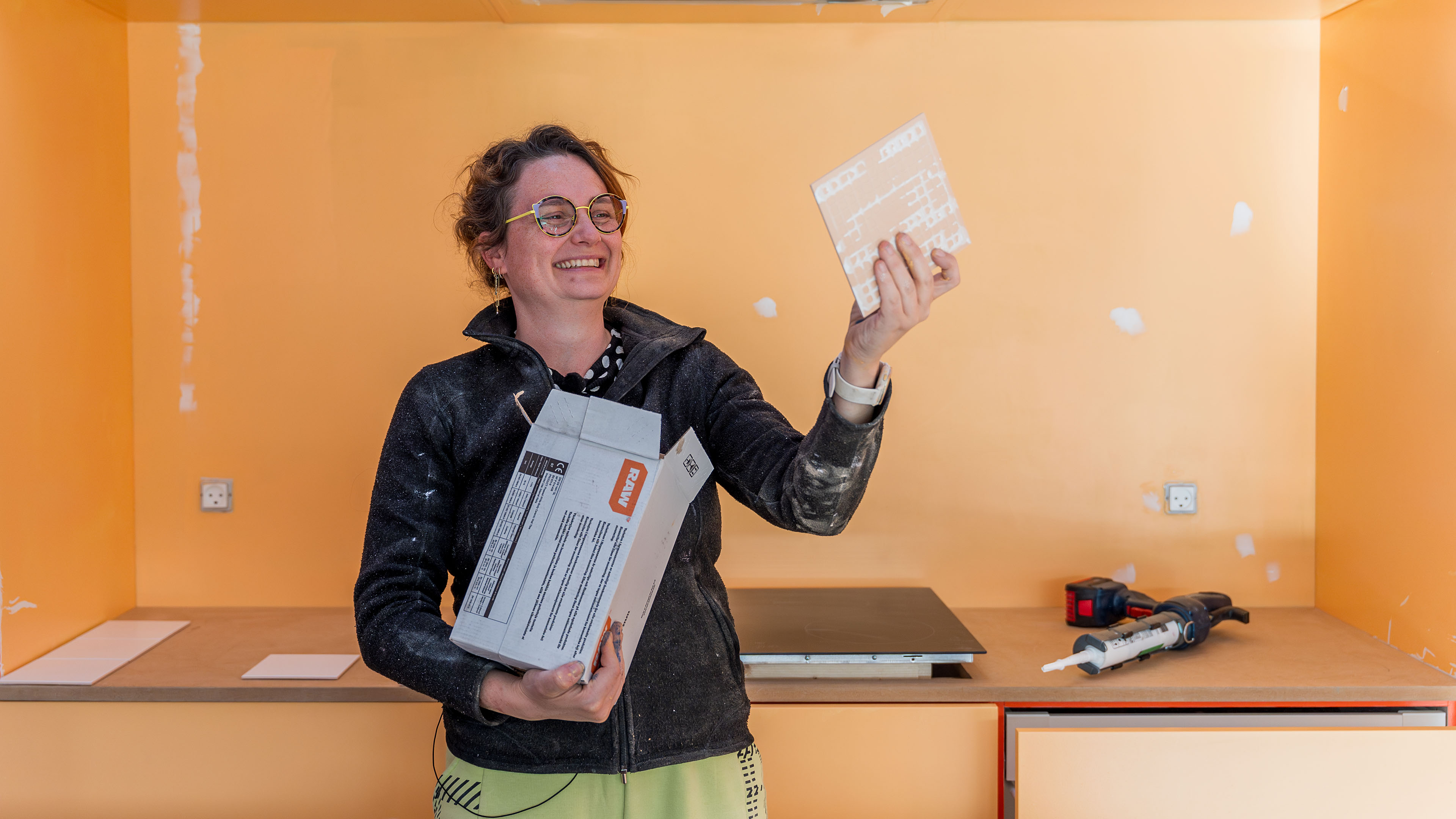 Blåt hus - Louise og Kim.