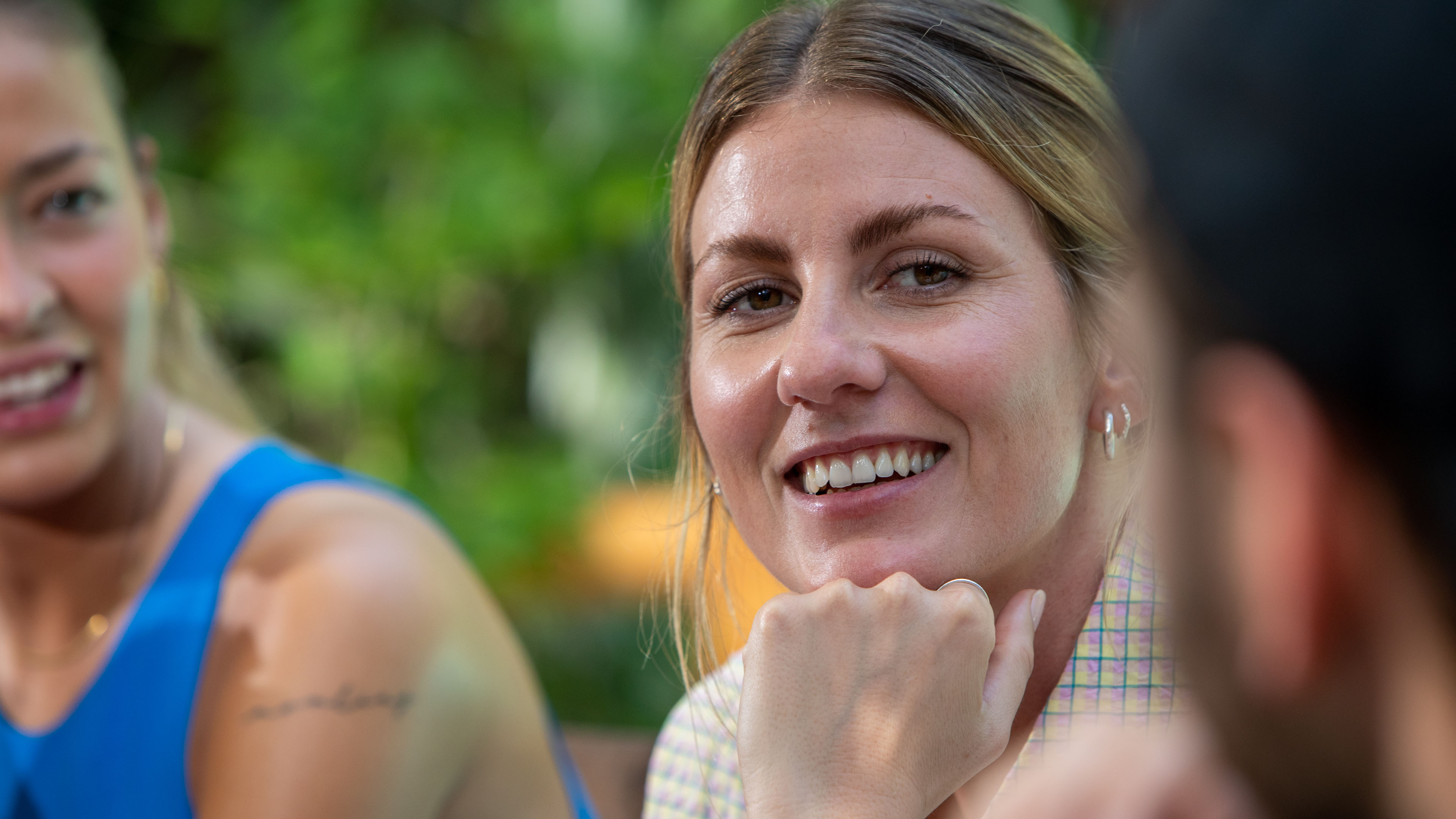 Julie, Mette og Stig.