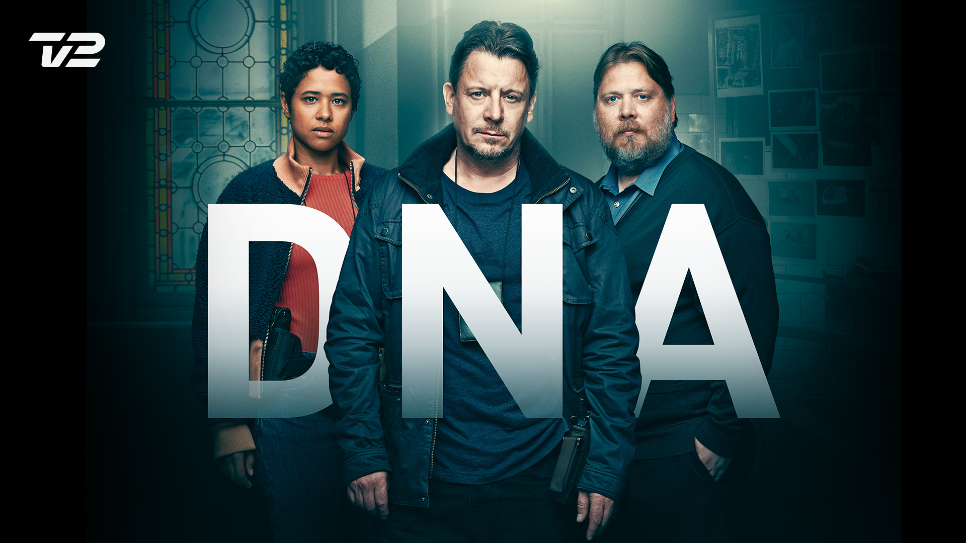 Olivia Joof, Anders W. Berthelsen og Nicolas Bro i TV 2s krimiserie 'DNA'. 