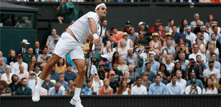 Roger Federer. (Photo: Carl Recine / Ritzau Scanpix / TV 2)