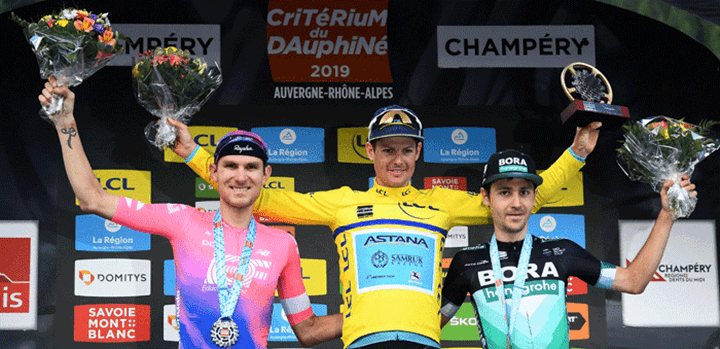 Jakob Fuglsangs samlede sejr i etapeløbet Critérium du Dauphiné har gjort den danske rytter til en af favoritterne i årets Tour de France. (Foto: Anne-Christine Poujoulat / AFP / Ritzau Scanpix / TV 2)