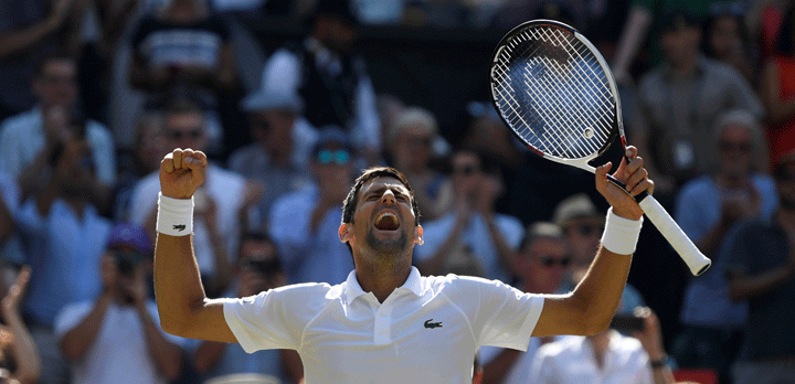 Tennisspilleren Novak Djokovic vandt Wimbledon (herresingle) i 2018. (Foto: Tony O'Brien / Ritzau Scanpix / TV 2)