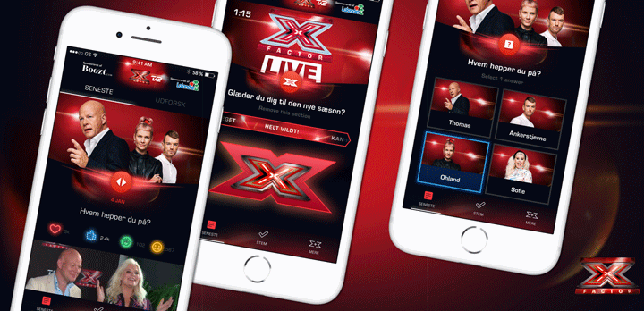 Når liveshowene i ’X Factor’ i disse uger ruller over skærmen hver fredag på TV 2, stemmer seerne på deres favoritter hjemme i stuen på en ny måde via deres TV 2-login i ’X Factor’-appen. (Foto: TV 2)