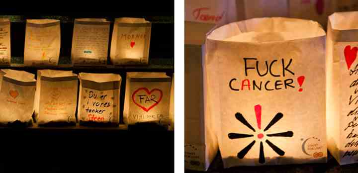 Danskere over hele landet står sammen i kampen mod kræft. Blandt andet opsættes lysposer tændt af danskerne ved lysceremonier flere steder i Danmark.