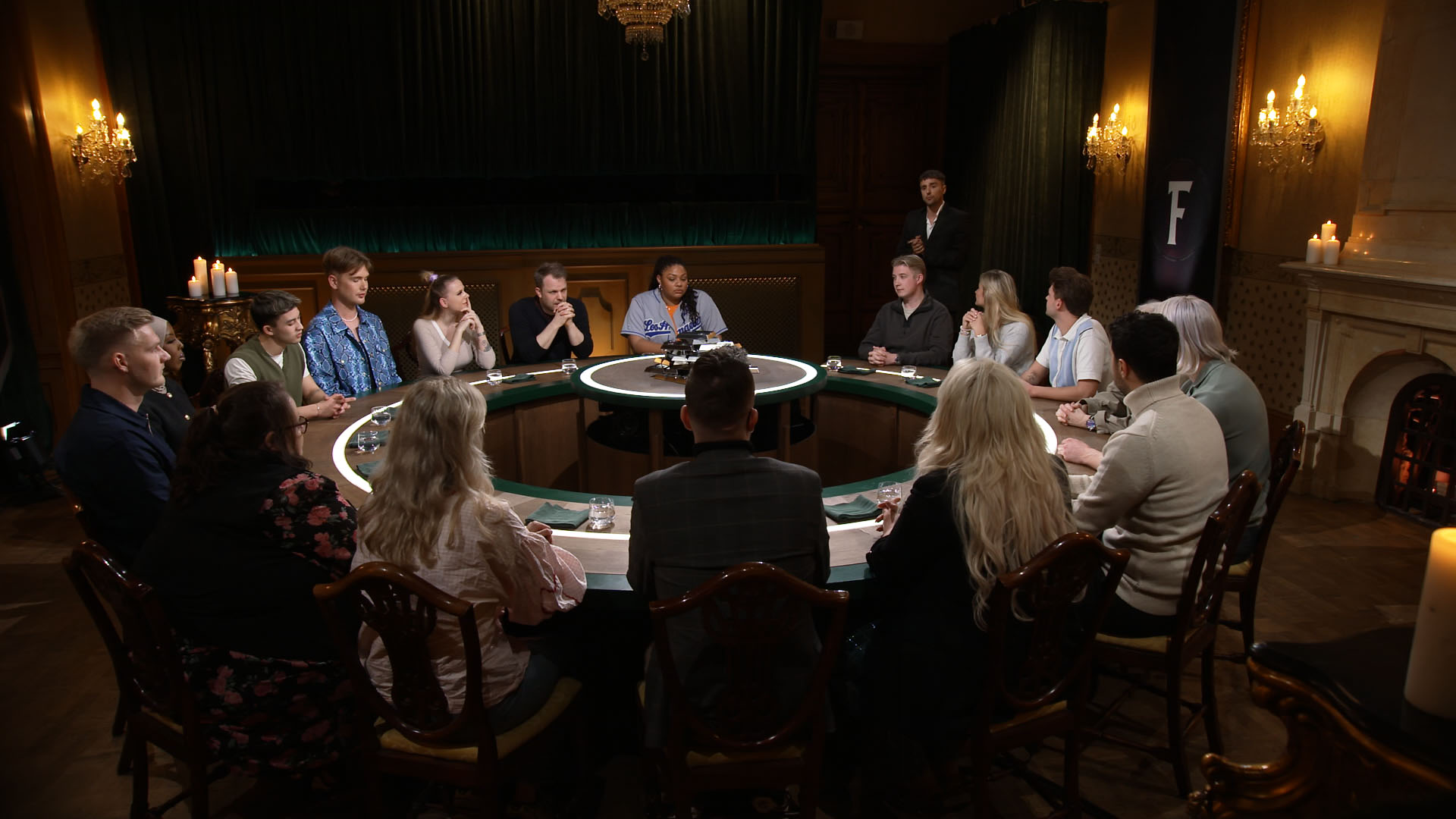 De 17 spillere om 'Det runde bord'.