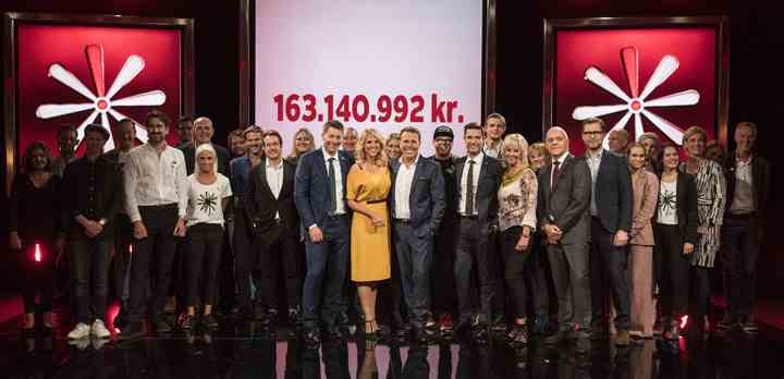 TV 2s Knæk Cancer-uge med oplysning og indsamling endte med at samle et rekordbeløb på godt 163 millioner kroner til Kræftens Bekæmpelse. (Fotos: Per Arnesen / TV 2)