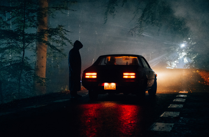 Fra den ene af de to halloween-trailere, som TV 2 Marketing har produceret, og som vises på TV 2s kanaler i disse dage.