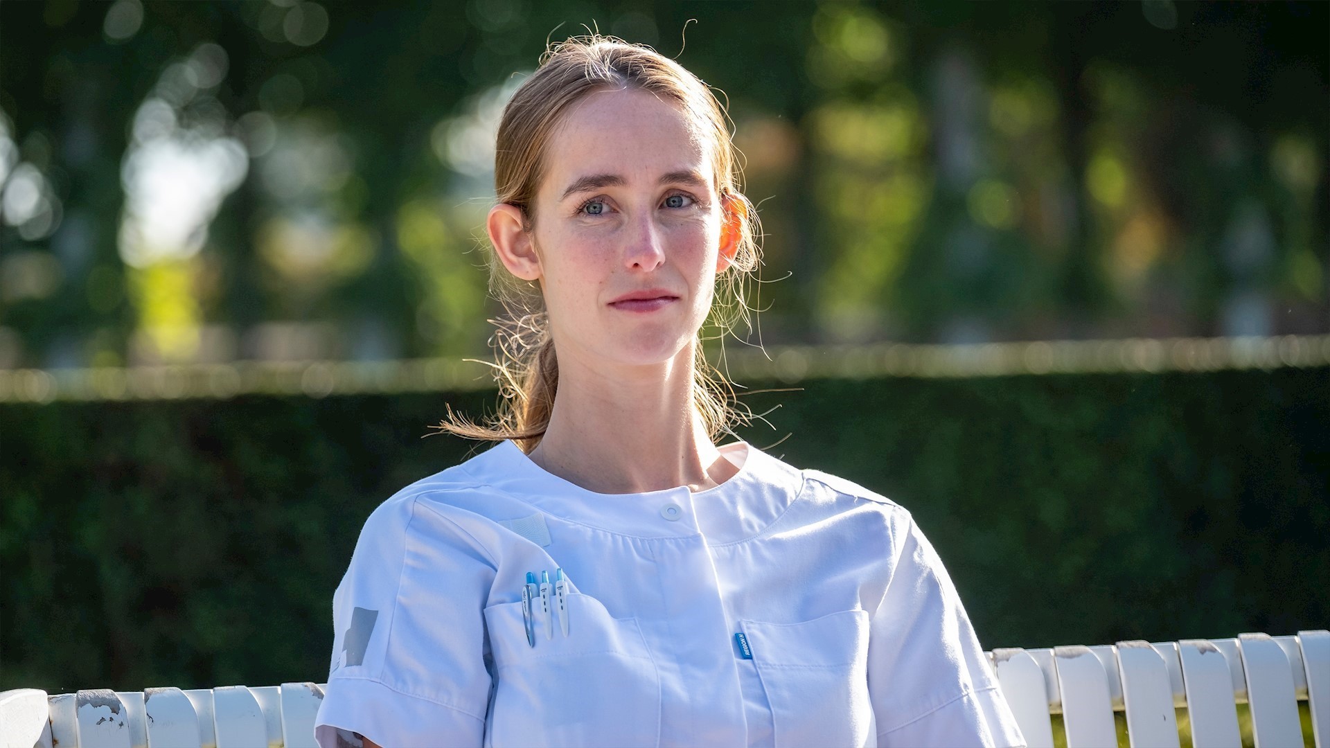 Sarah Juel Werner som Cecilie Libbert i 'Sommerdahl' fra 2021.