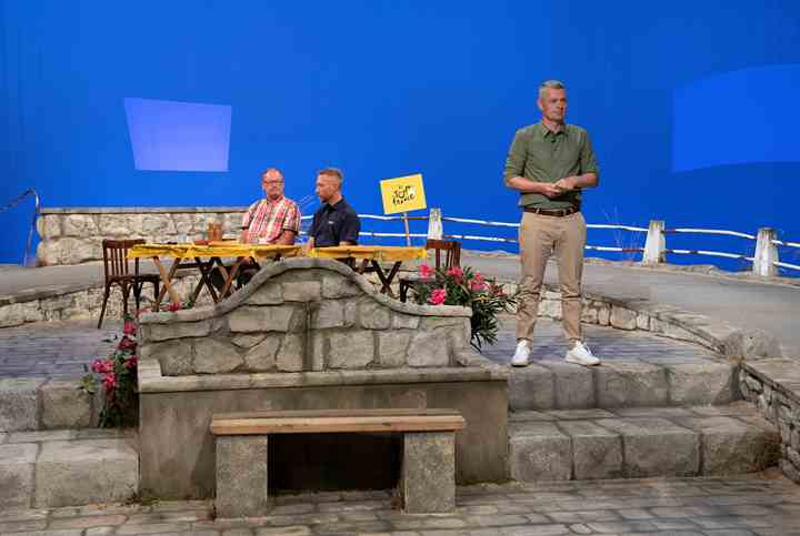 Thomas Kristensen fotograferet i TV 2s Tour de France-studie i 2019. (Foto: Ebbe Rosendahl / TV 2)