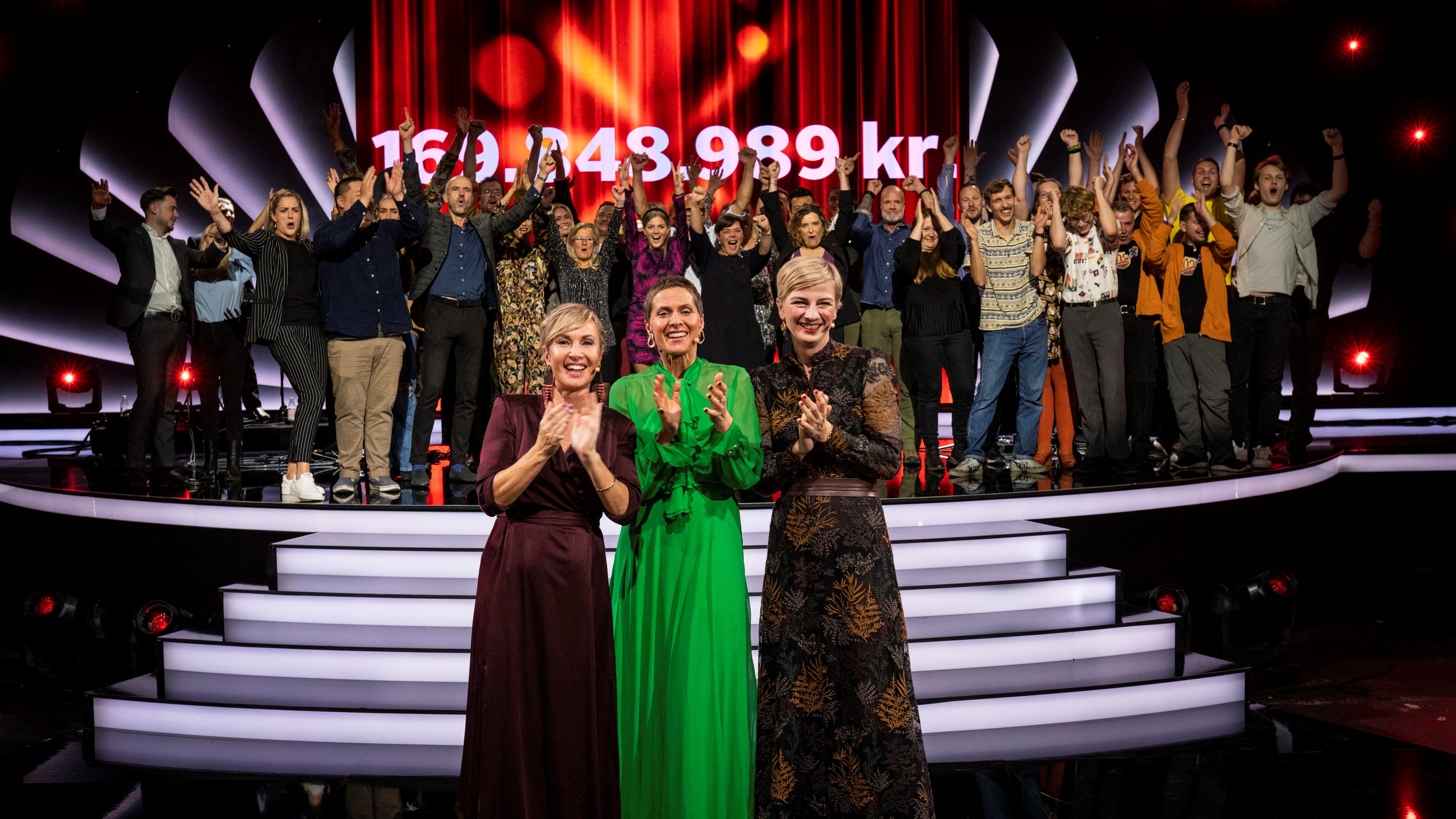 Knæk Cancer-ugen sluttede med en rekordindsamling på næsten 170 millioner kroner til Kræftens Bekæmpelses arbejde med forskning, patientstøtte og forebyggelse. (Foto: Per Arnesen / TV 2)