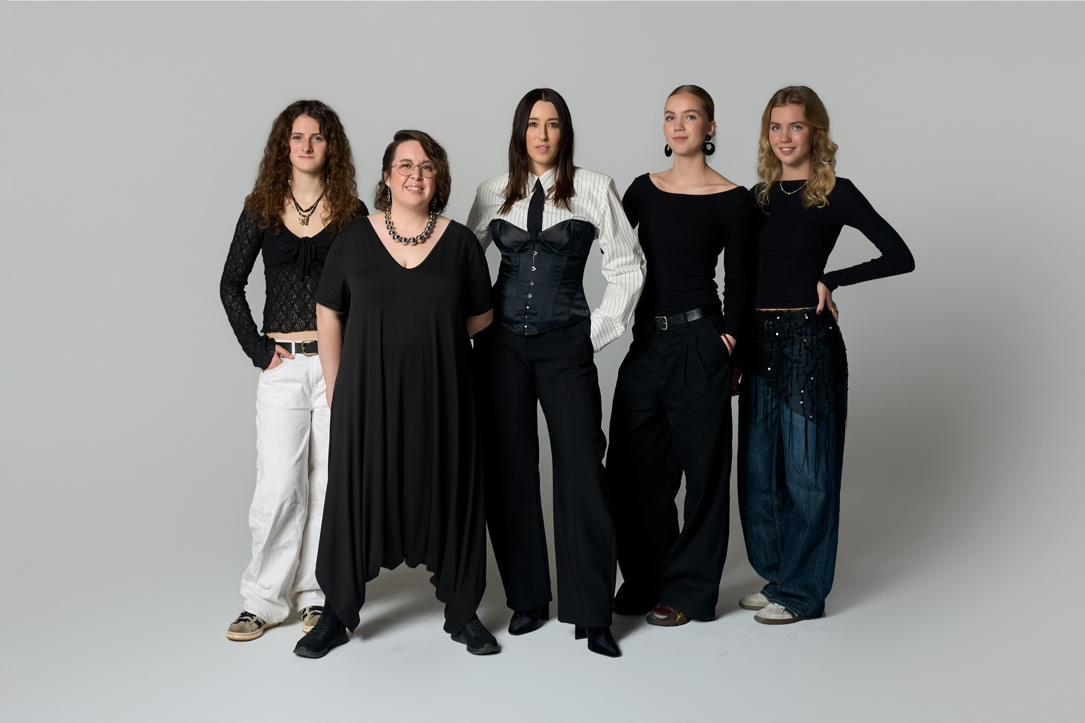 Drew Sycamore med sine livedeltagere.