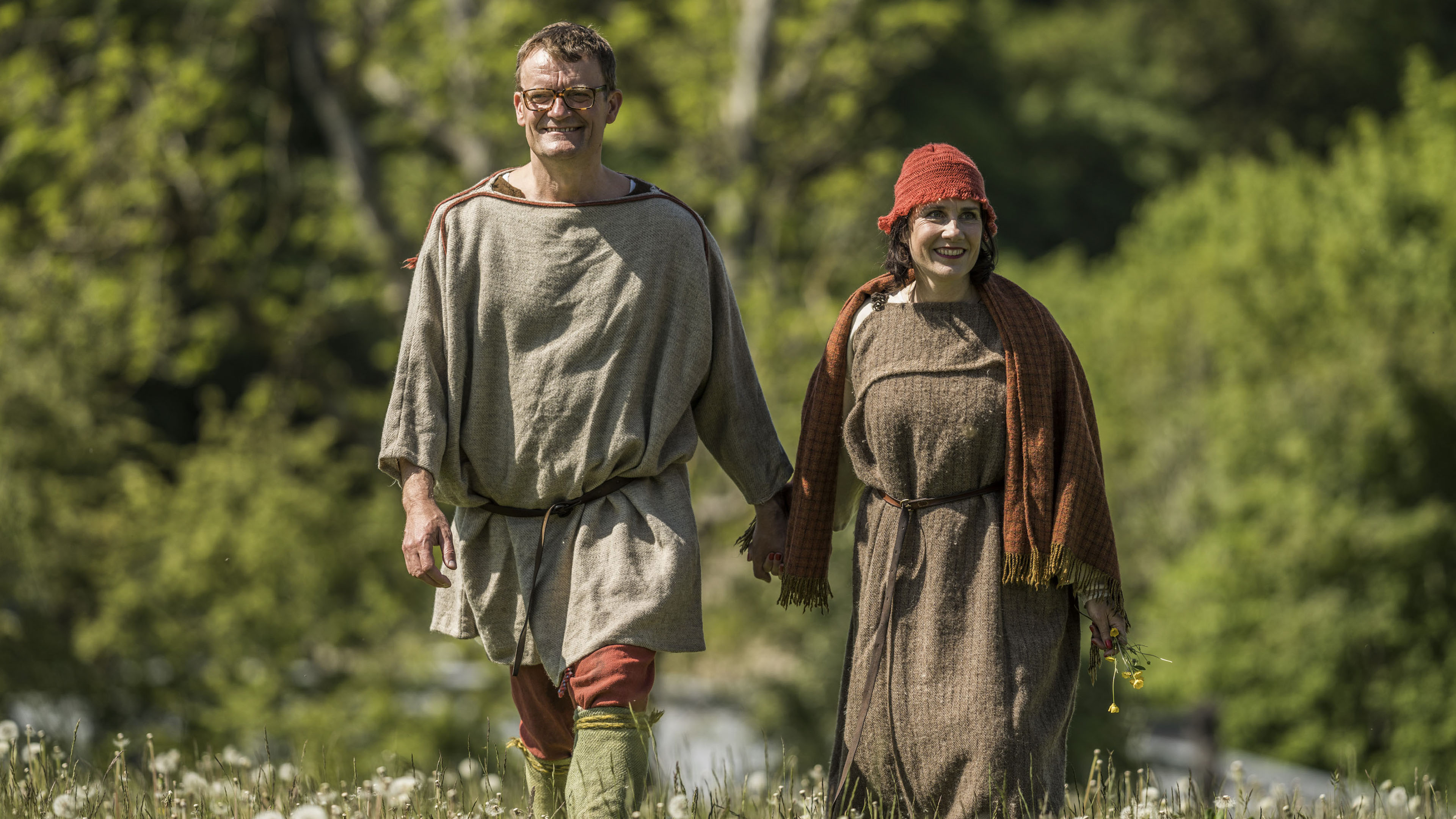 Frank (Frank Hvam) og Mia (Mia Lyhne) i 'Klovn' 9.