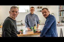 Casper Christensen, Frank Hvam og Michael Carøe i 'Klovn' 8.