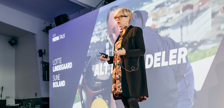 TV 2s indholdsdirektør, Lotte Lindegaard – her fotograferet under Media Talk 2019. (Foto: Andreas Raun / TV 2)