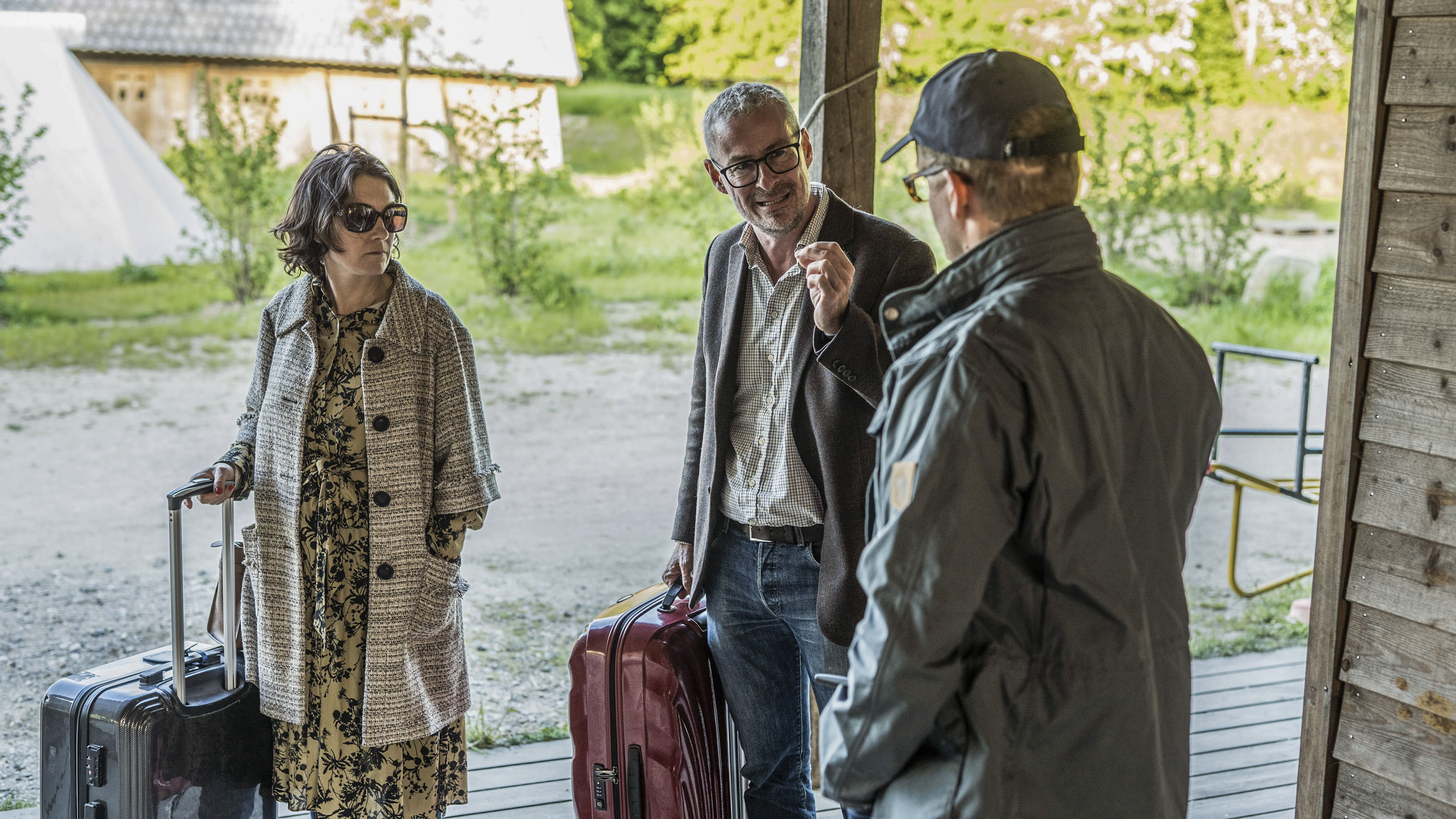 Mia (Mia Lyhne, Eske Willerslev og Frank (Frank Hvam) i 'Klovn' 9.