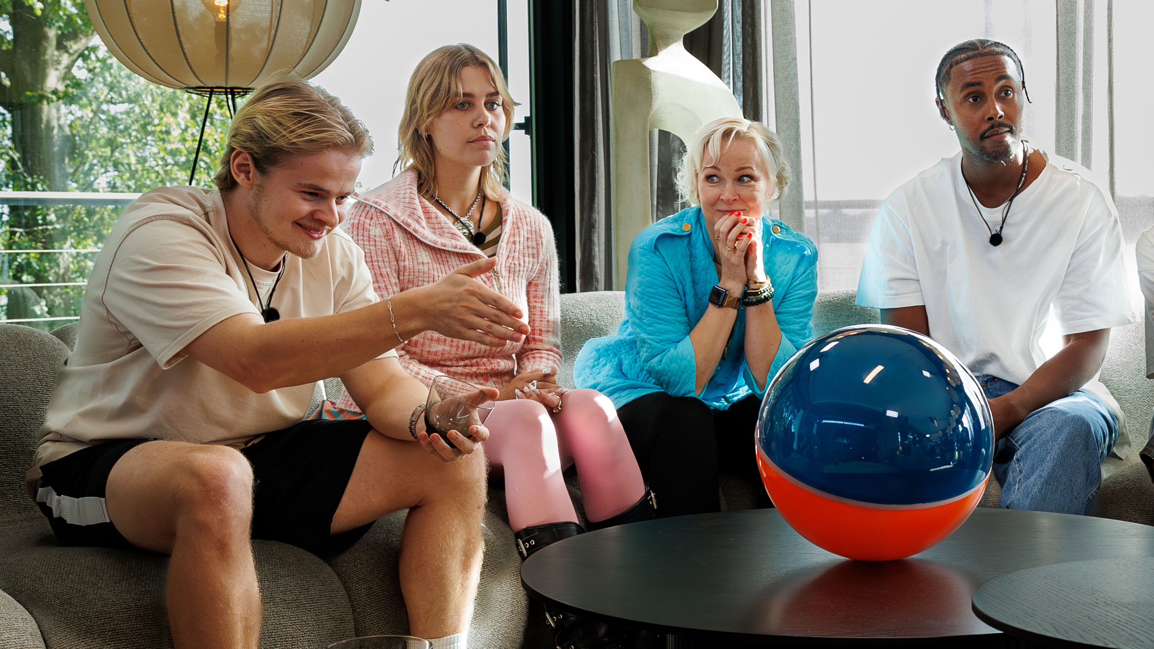 12 kendte danskere ankommer til en luksusvilla og bliver straks stillet over for et svært valg.