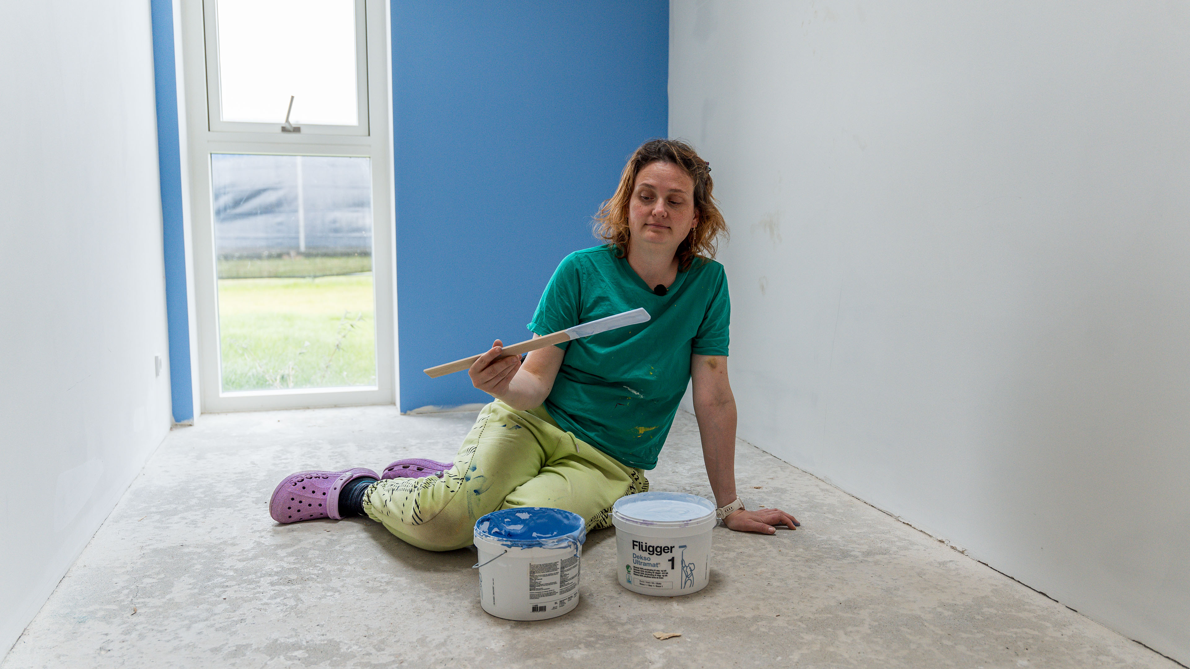 Blåt hus - Louise og Kim.