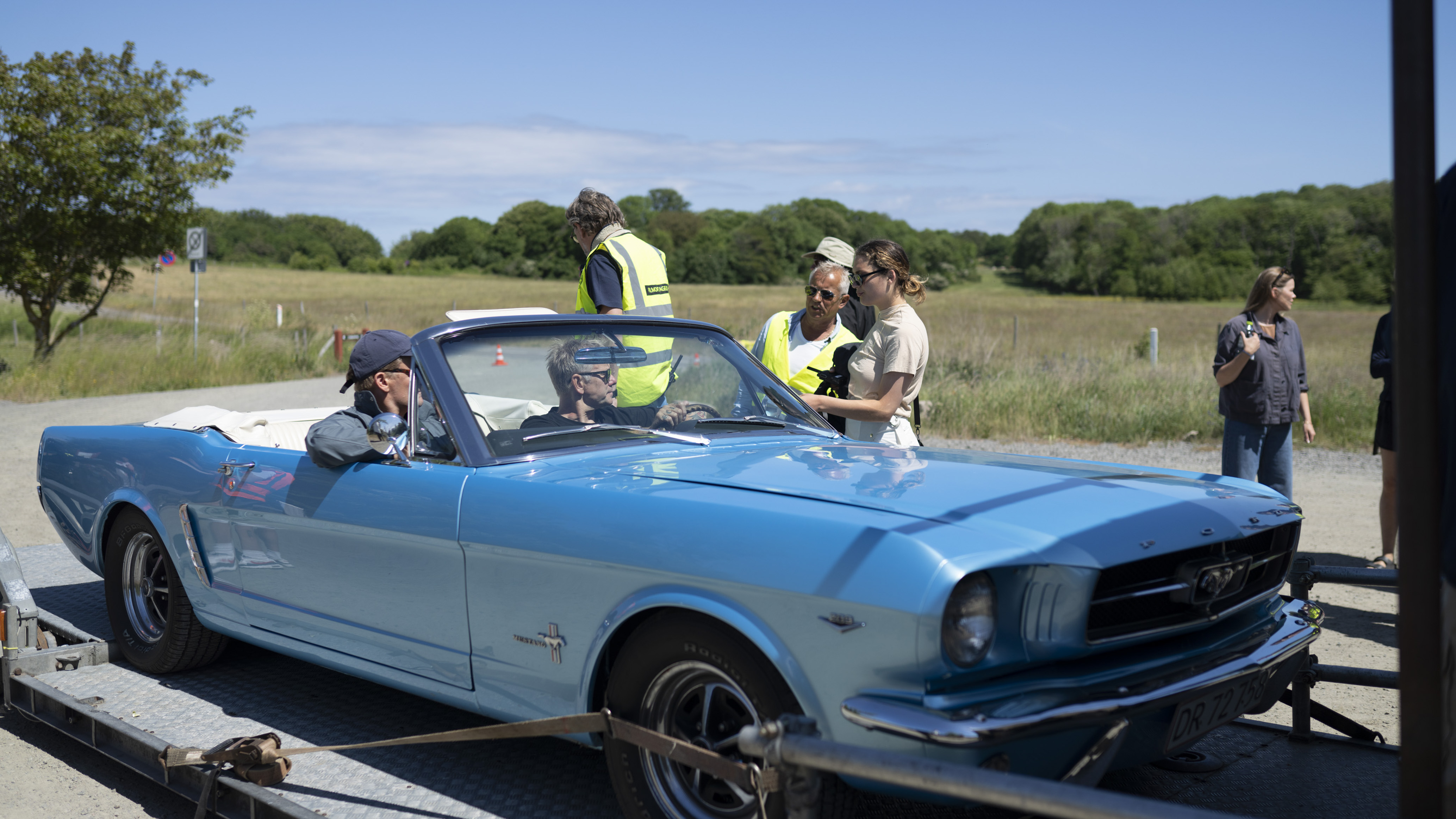 Frank (Frank Hvam) og Casper (Casper Christensen) - bag-om-billede fra 'Klovn' 9.