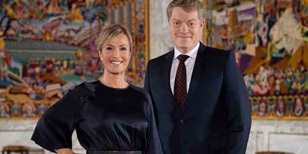 Natasja Crone og Troels Mylenberg leder TV 2s seere gennem den historiske dag søndag 14. januar 2024. (Foto: Per Arnesen/TV 2)