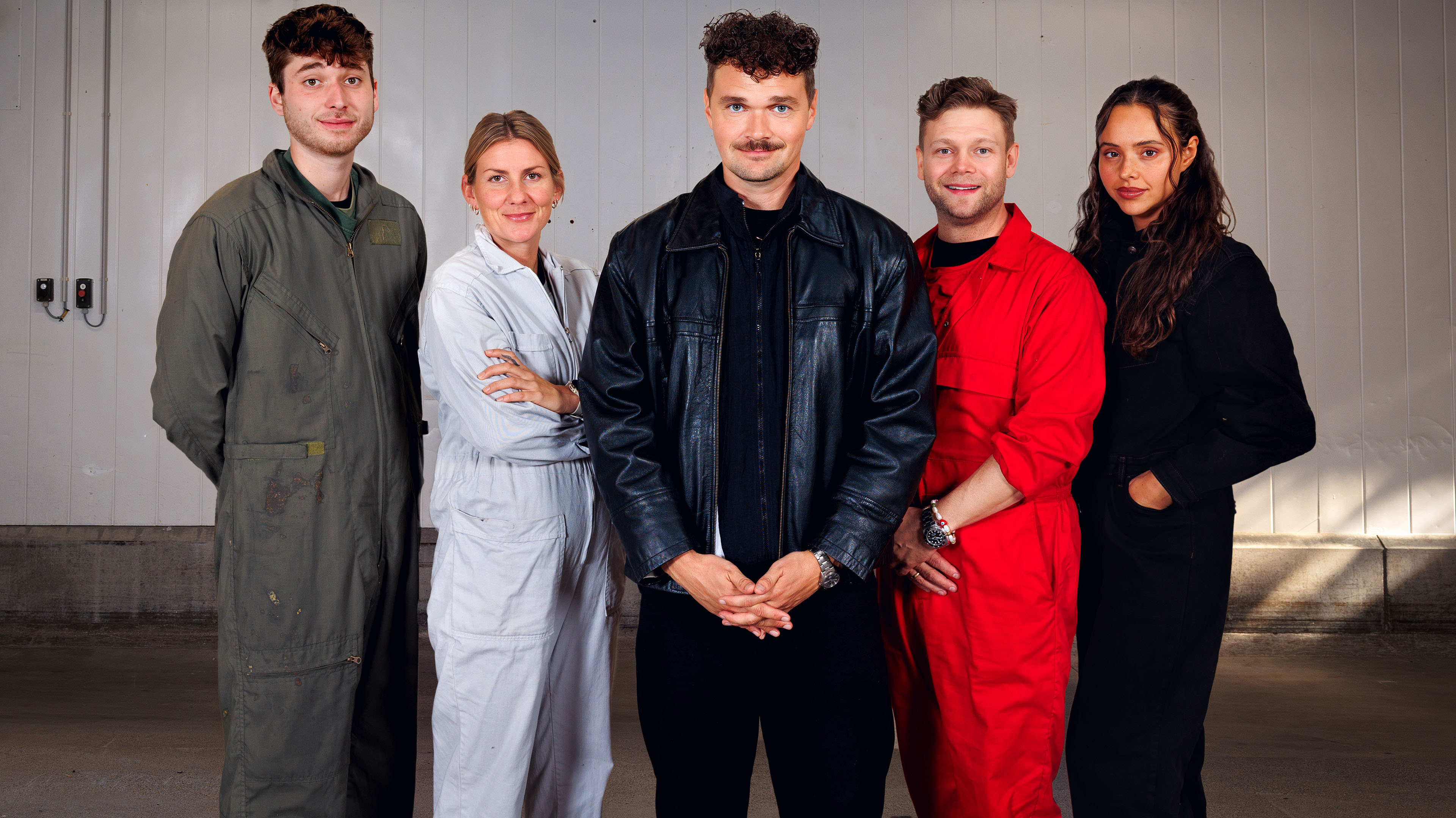 Fra venstre David Minerba, Mette Sommer, Ruben Søltoft, Casper Sobczyk og Zelma Lewerissa.