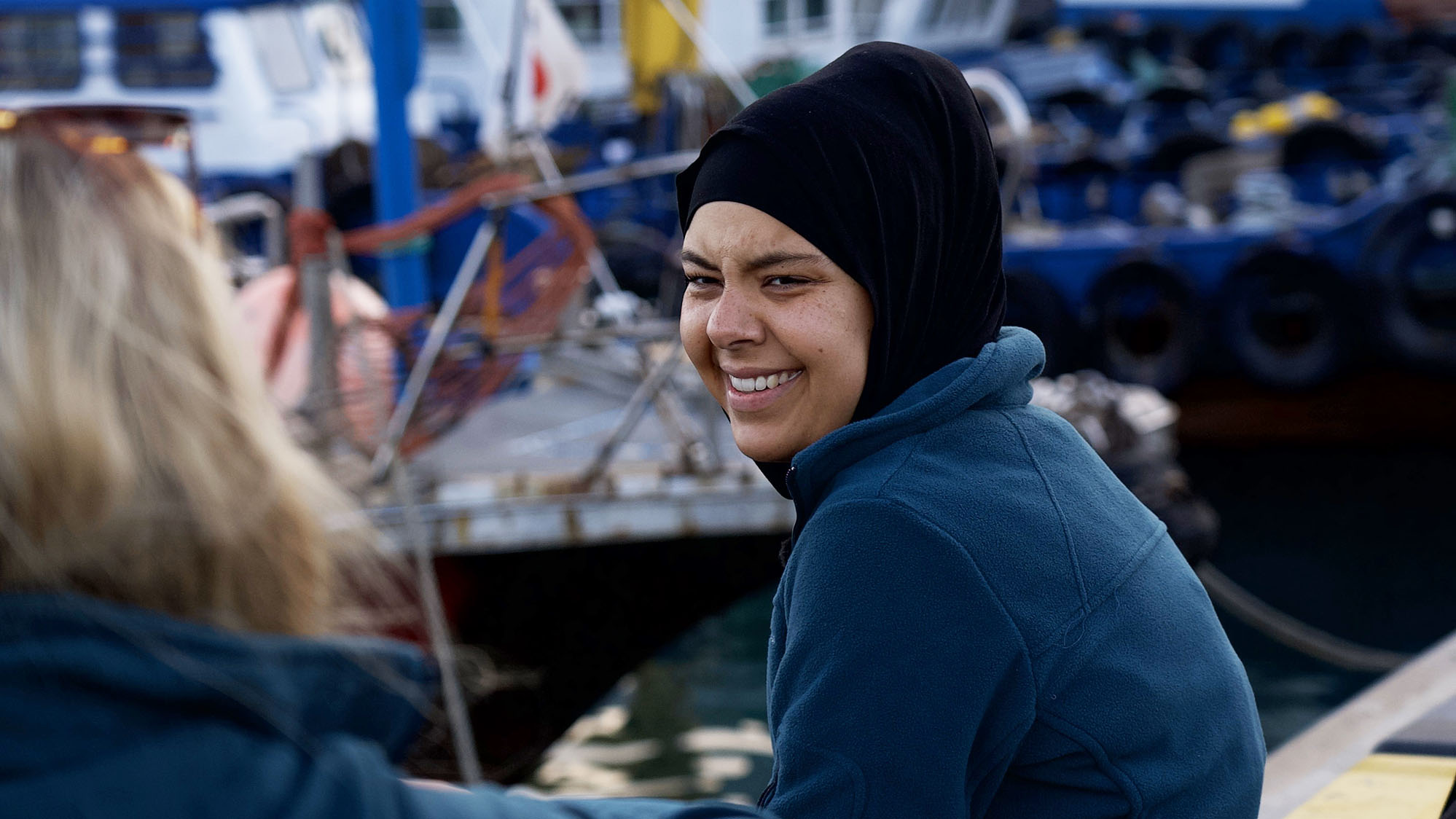Nadine fra Rødt hold i Busan, Sydkorea.