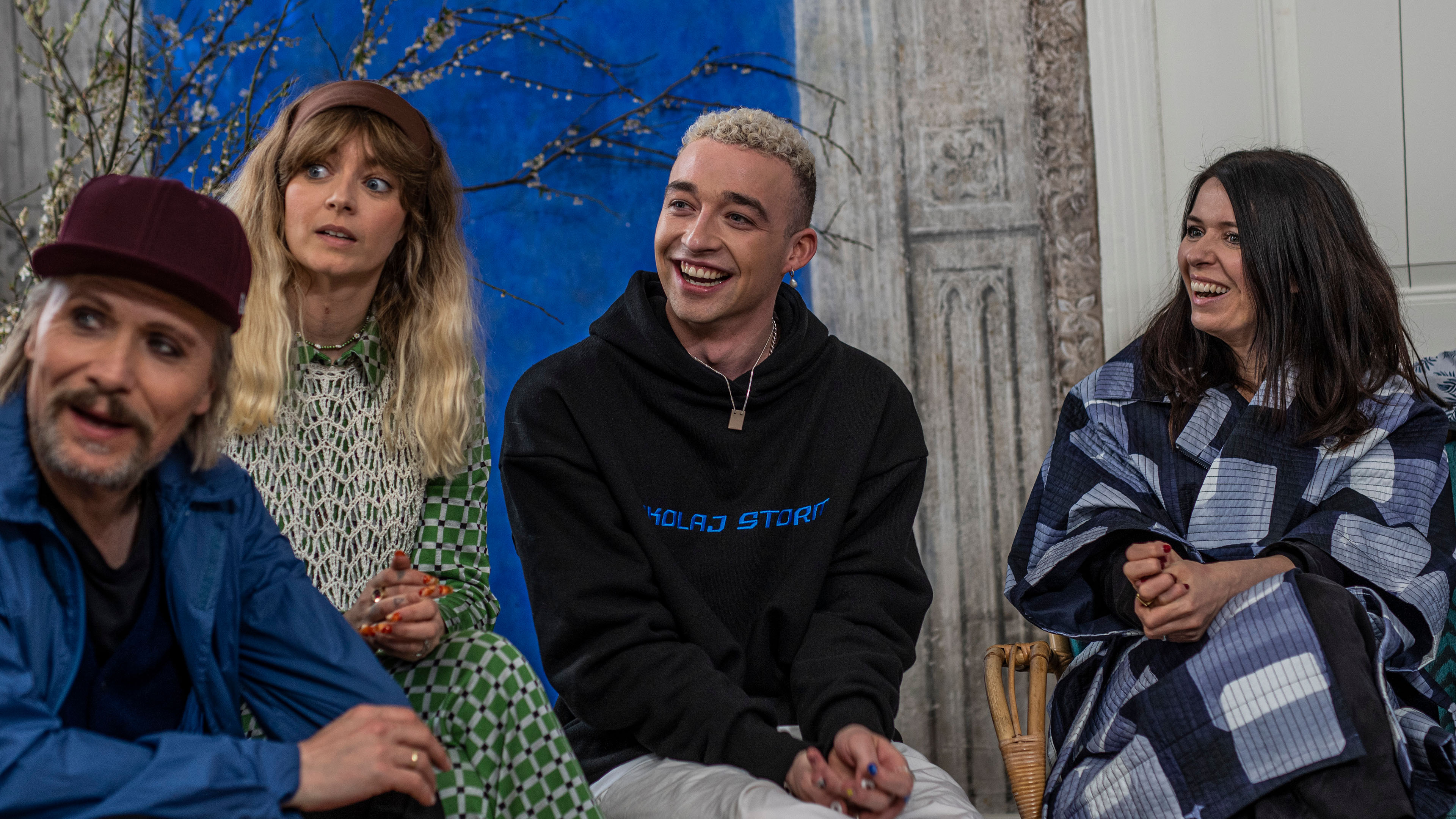 Steen Jørgensen, Soleima, Maximillian og Kira Skov i 'Toppen af poppen' sæson 12.