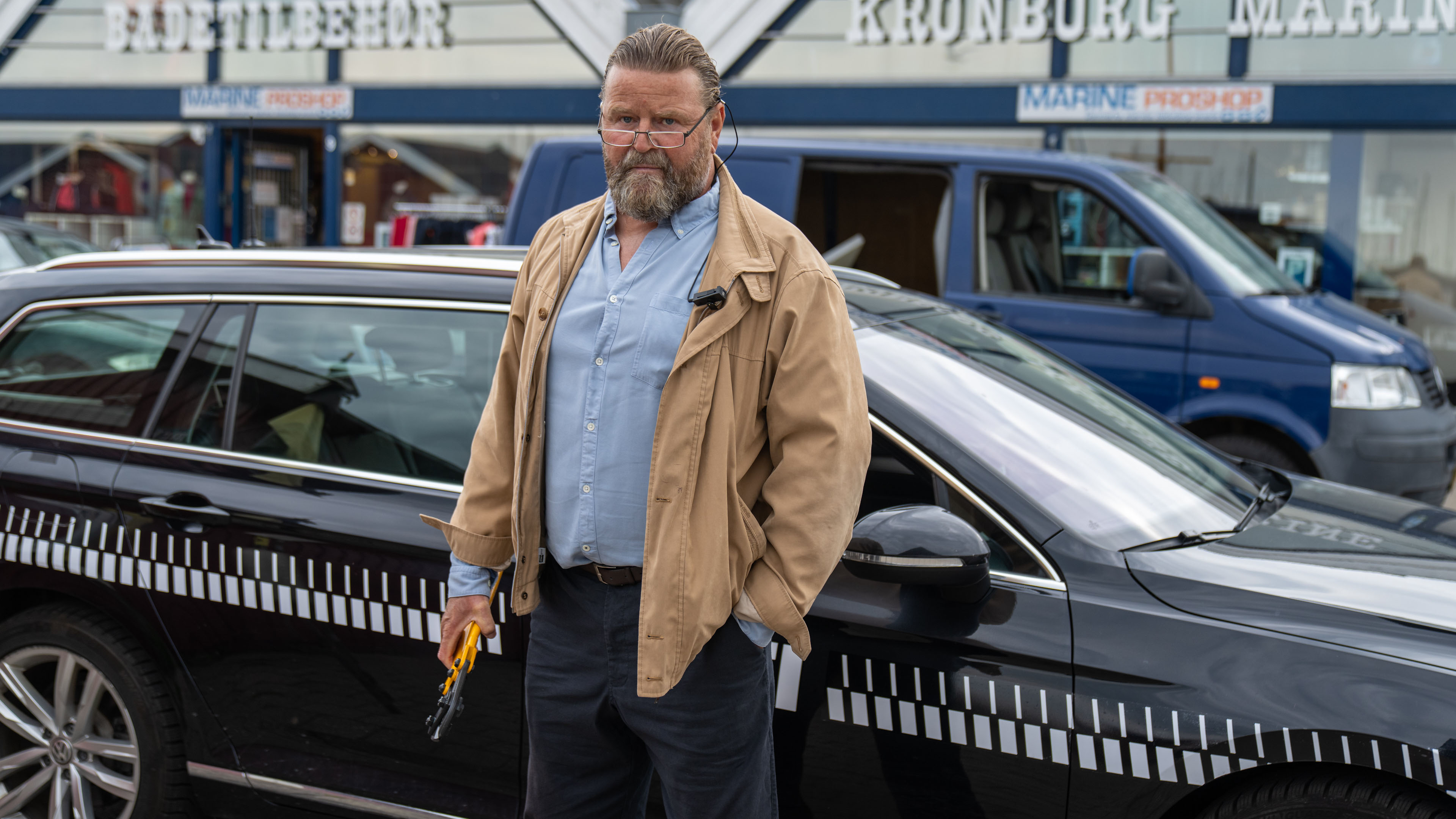 Peter Gantzler som Svend Johansen i den danske krimiserie 'Sommerdahl III' fra 2021.