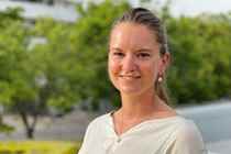 Trine Schmidt i 'Tour de France-studiet'.