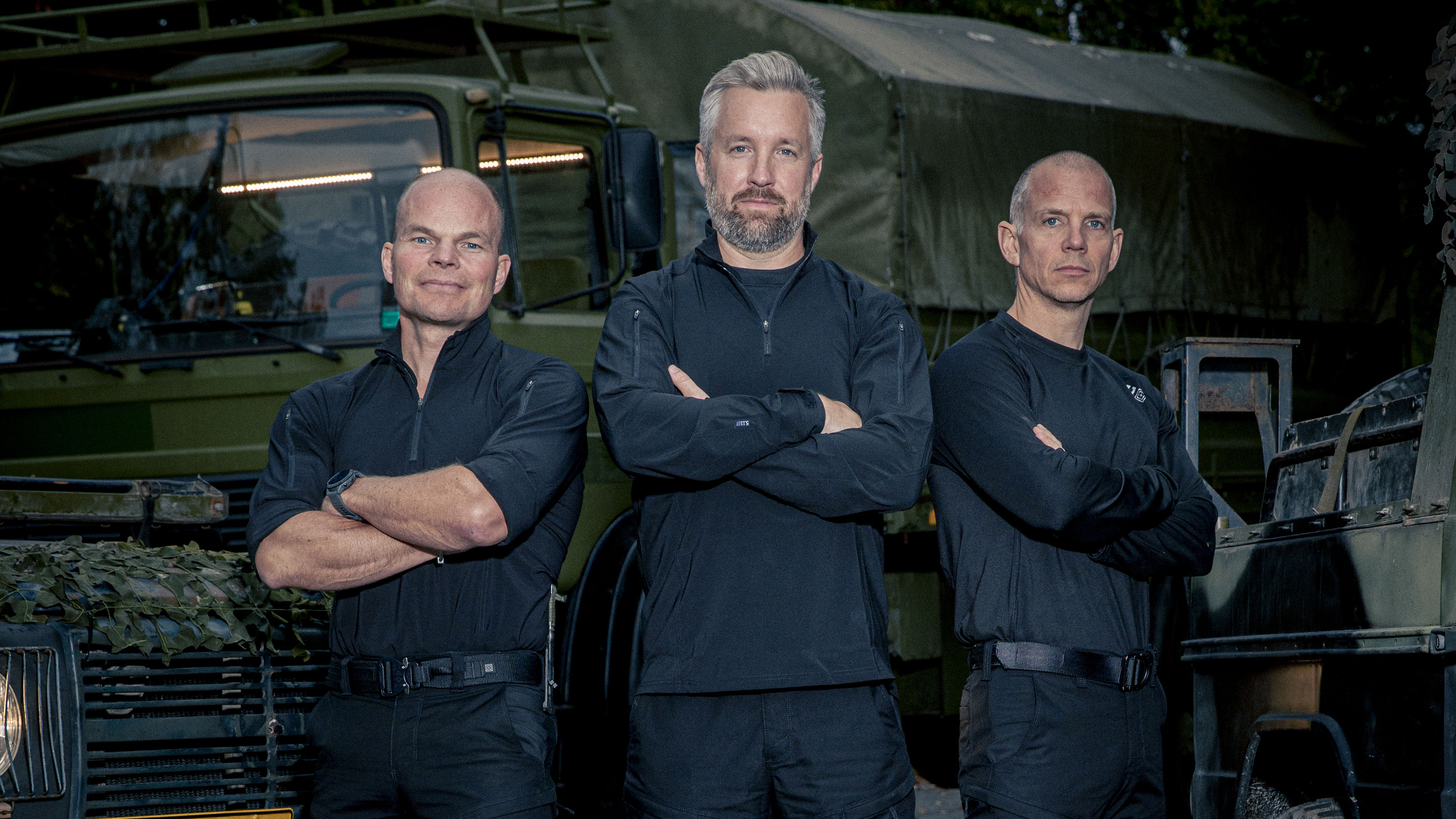 Morten Grundsøe (Instruktør Max), Morten Kvist Carl (Instruktør Carl) og Rune Krogh Danielsen (Instruktør Rune).