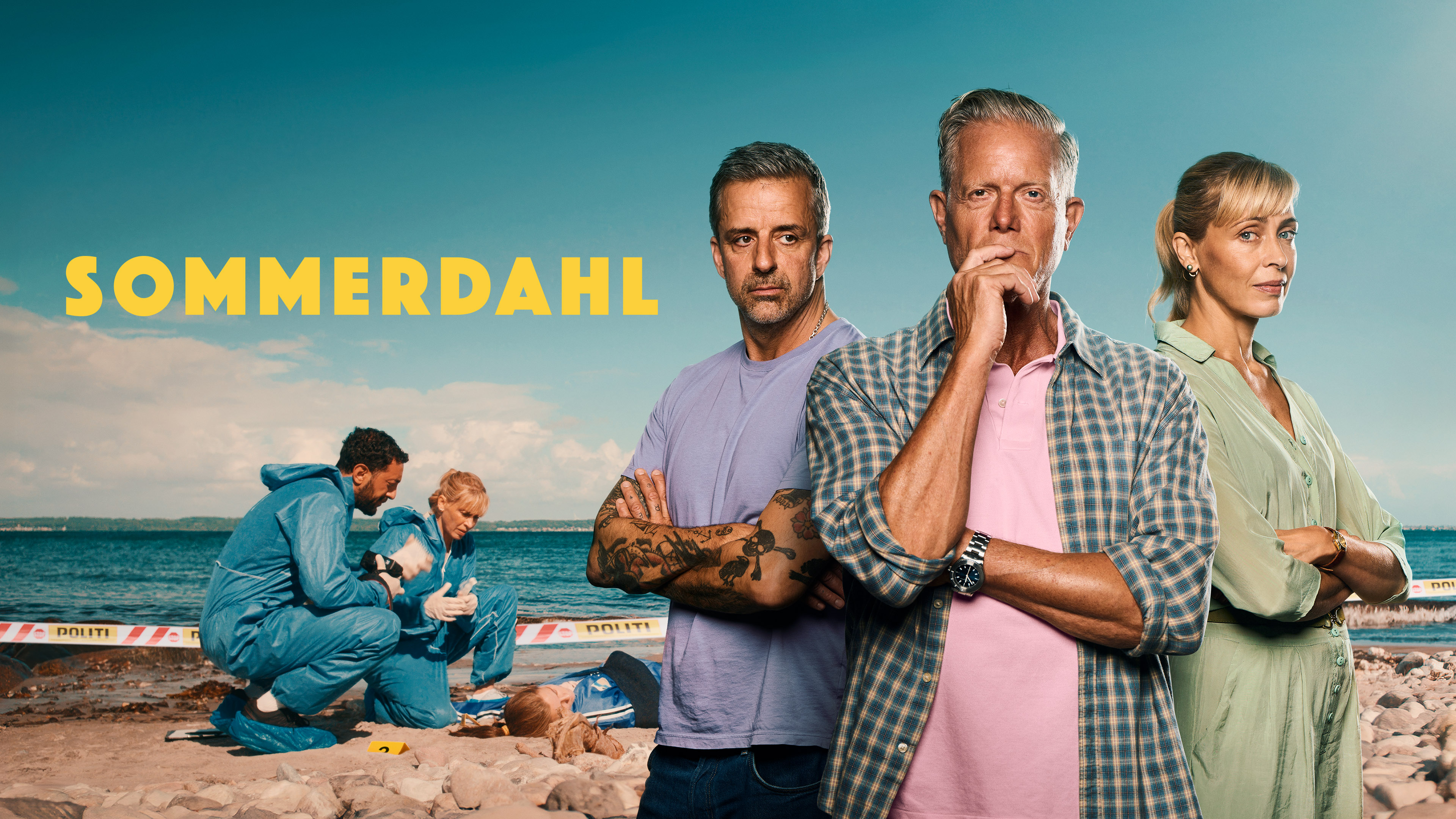 Key visual med title art til 'Sommerdahl' sæson 7.
