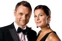 Claus Elming og Andrea Elisabeth Rudolph, tidligere værter i 'Vild med dans'.