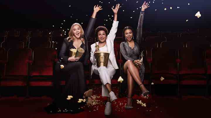 Oscar 2022-værterne er (fra venstre) Amy Schumer, Wanda Sykes og Regina Hall. (Foto: TV 2)