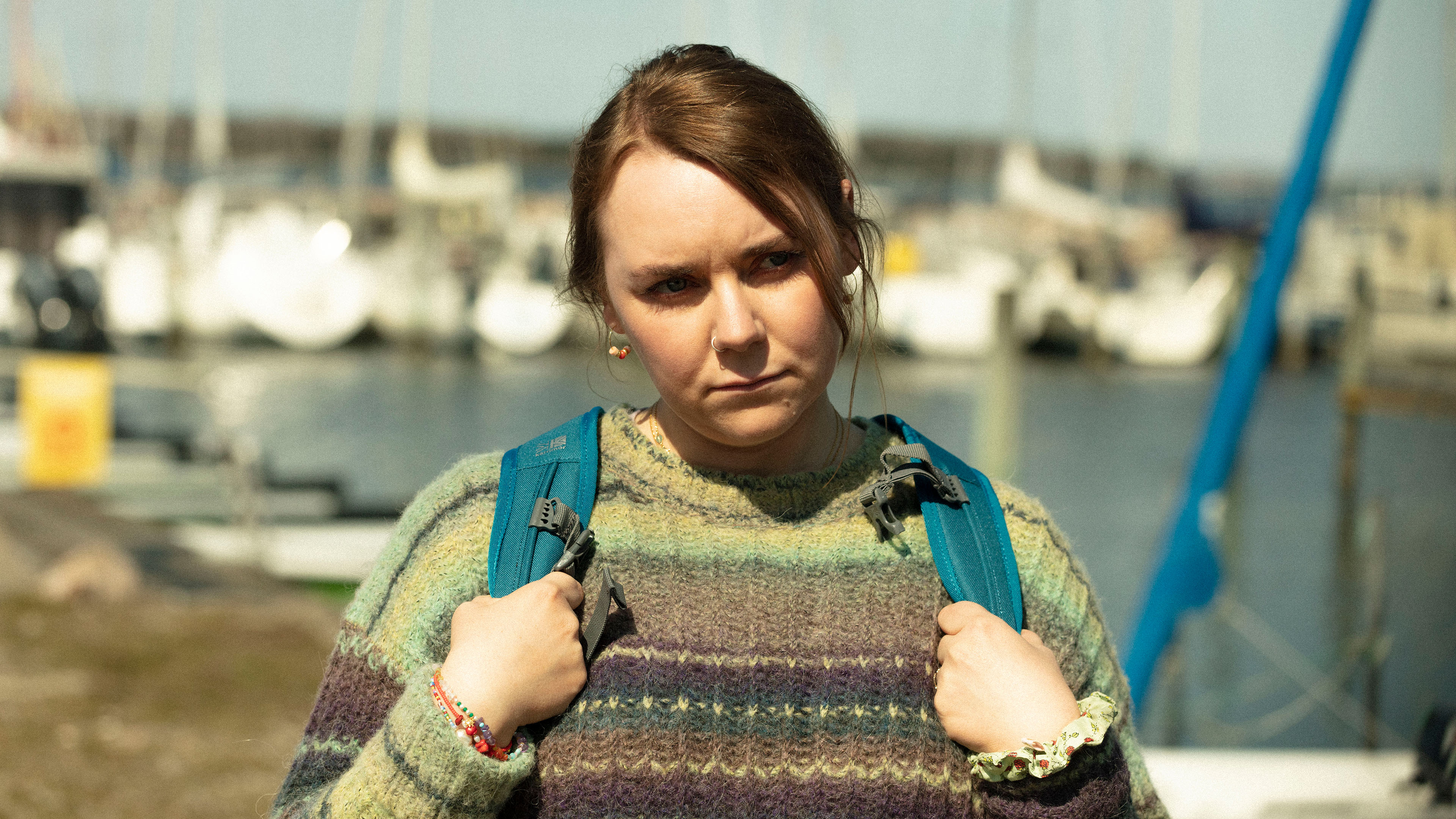 Katrine (Stine Rosenfeldt Bjerregaard) i 'Overleverne'. 