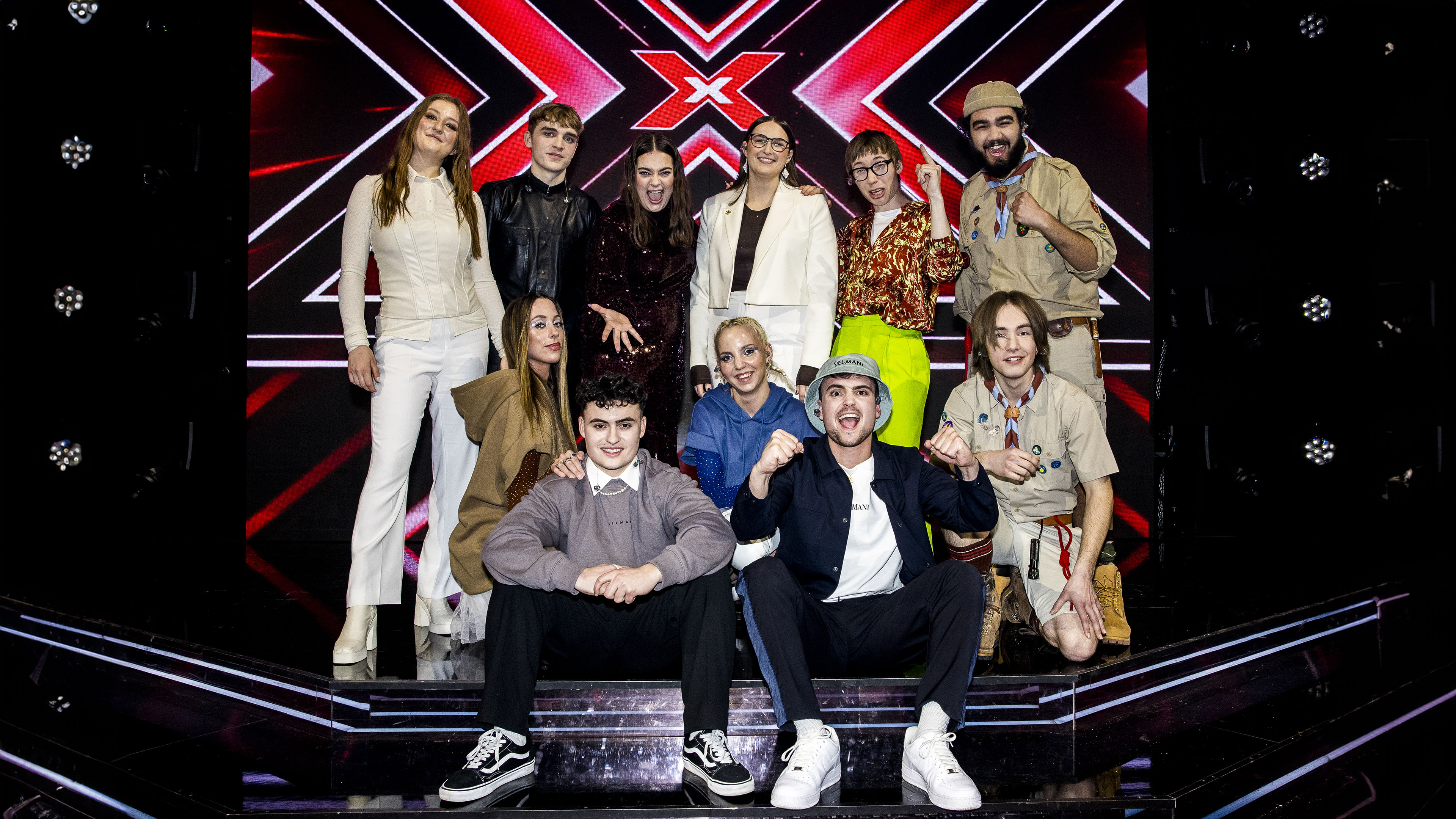 De otte livedeltagere er klar til andet liveshow.