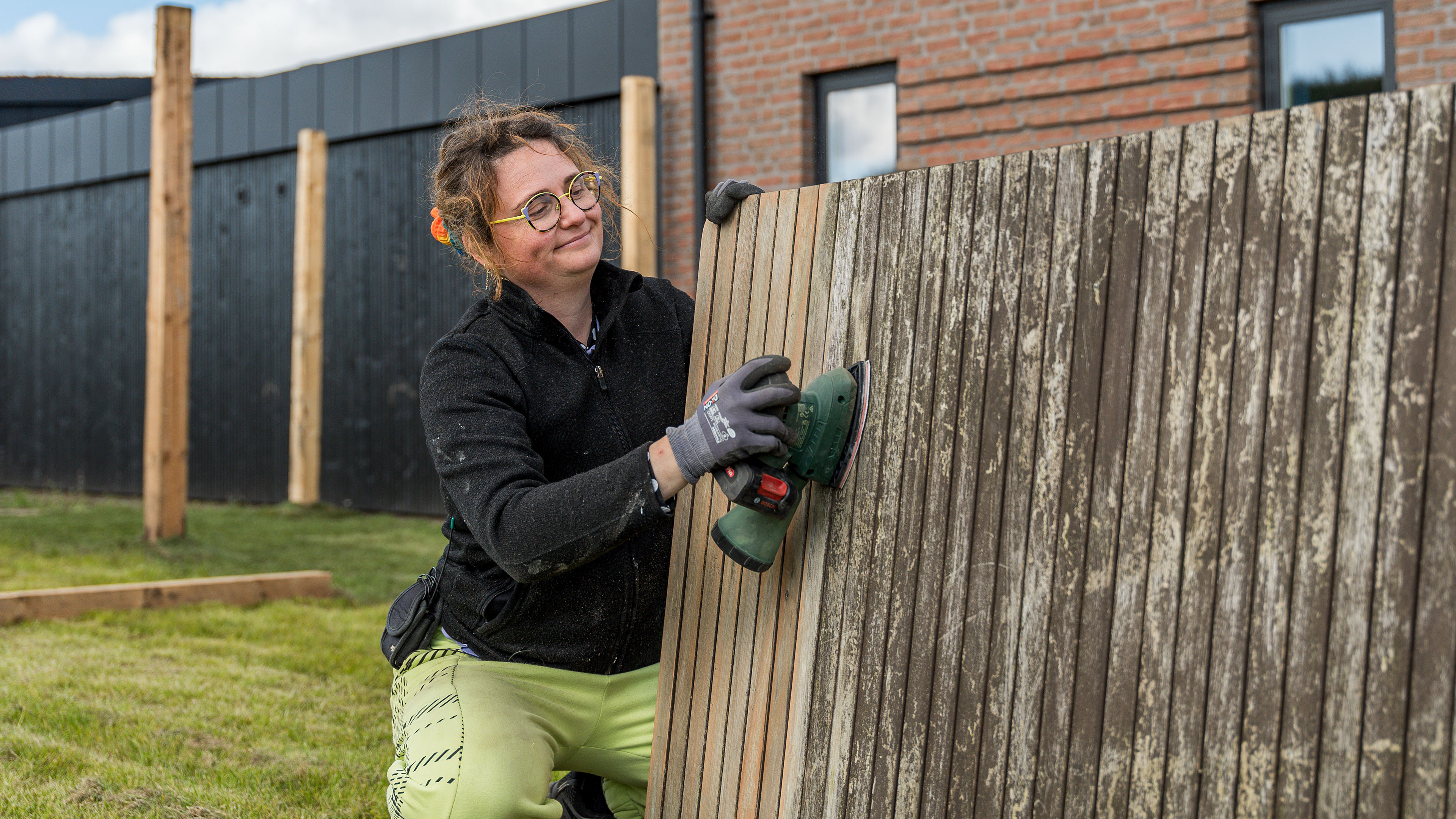 Blåt hus - Louise og Kim.