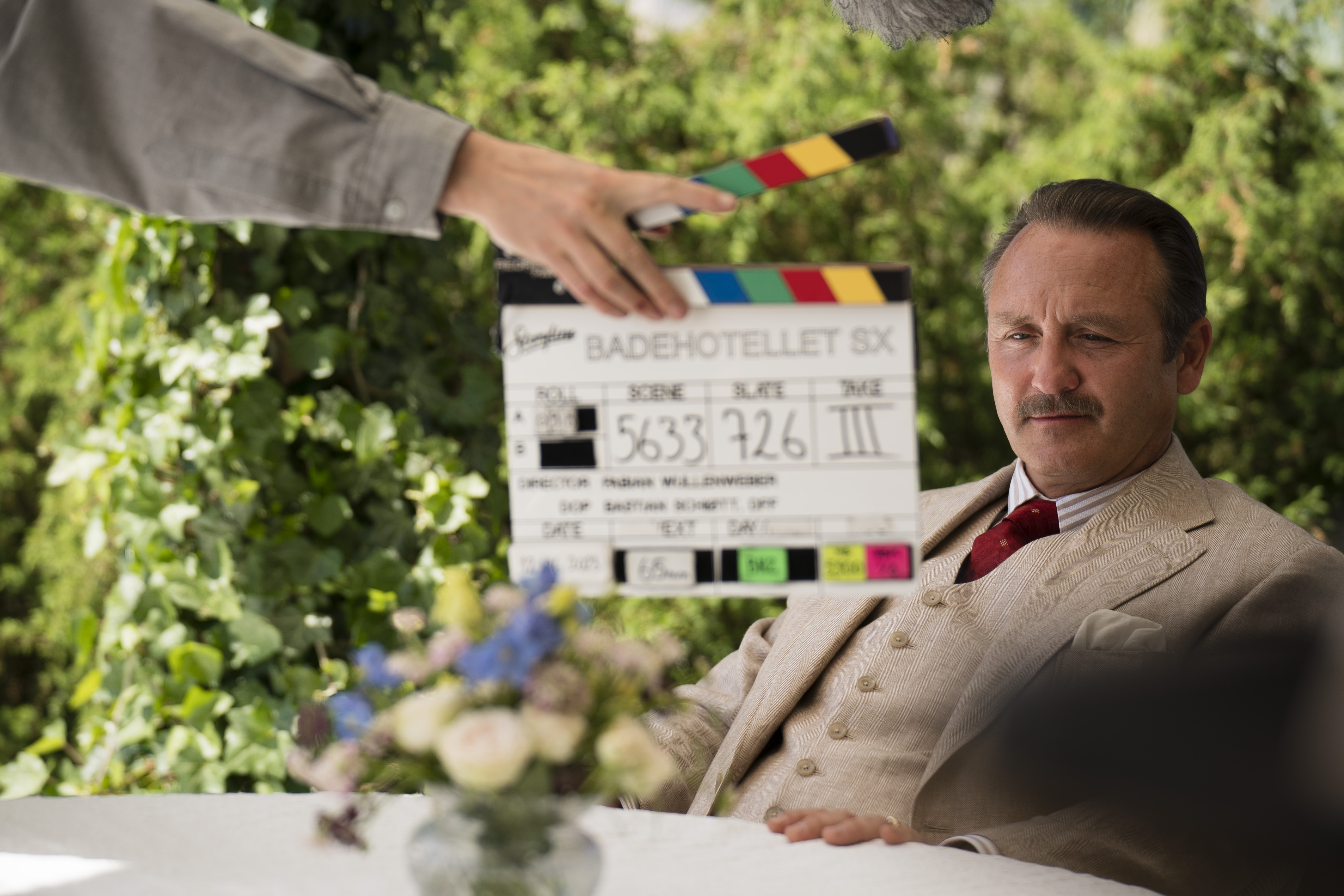 Lars Ranthe som Georg Madsen under optagelserne til sæson X.