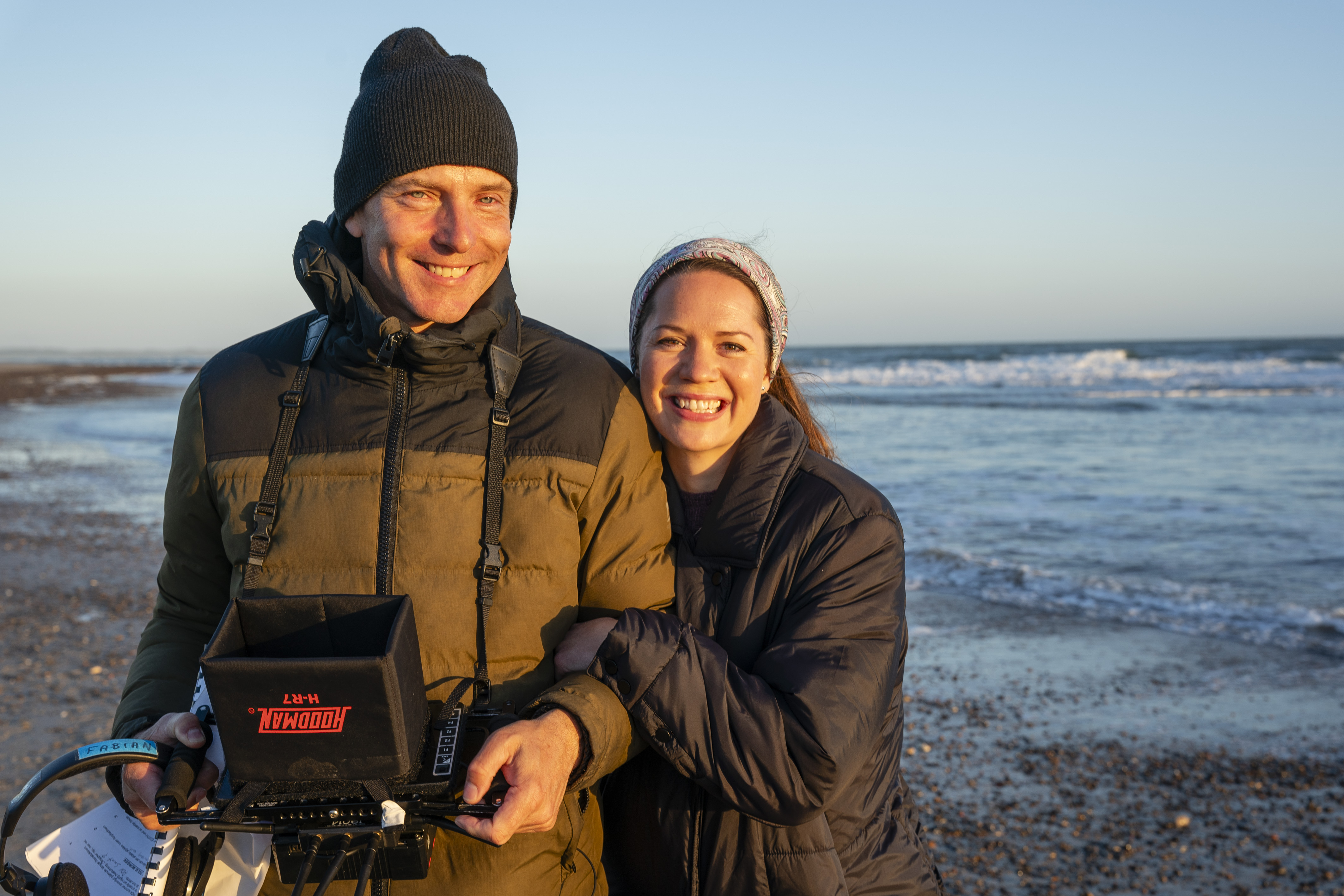 Instruktør Fabian Wullenweber og Amalie Dollerup.