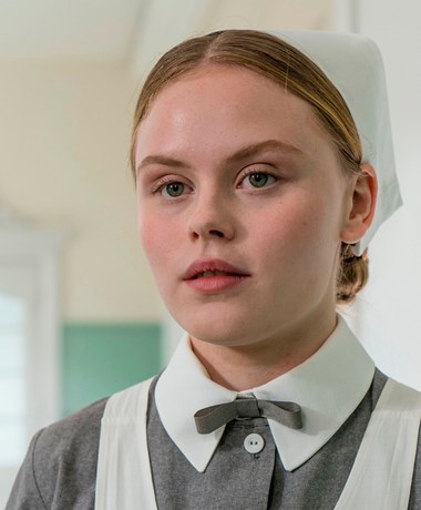 Andrea Heick Gadeberg som Marie Skov i 'Sygeplejeskolen IV' fra 2020.