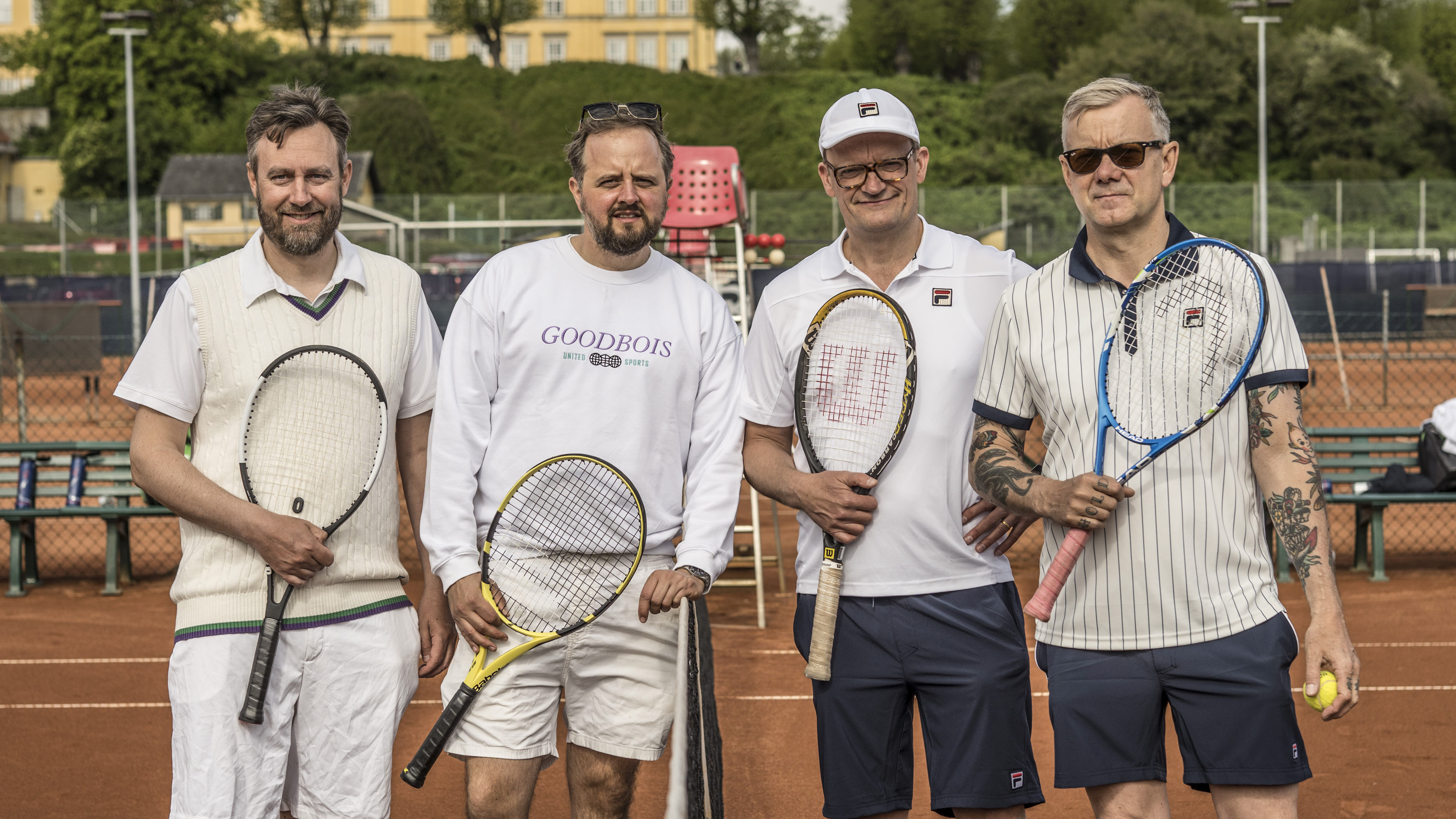 Jimmy (Jimmy Bøjgaard), Magnus (Magnus Millang), Frank (Frank Hvam) og Casper (Casper Christensen) i 'Klovn'. 9.