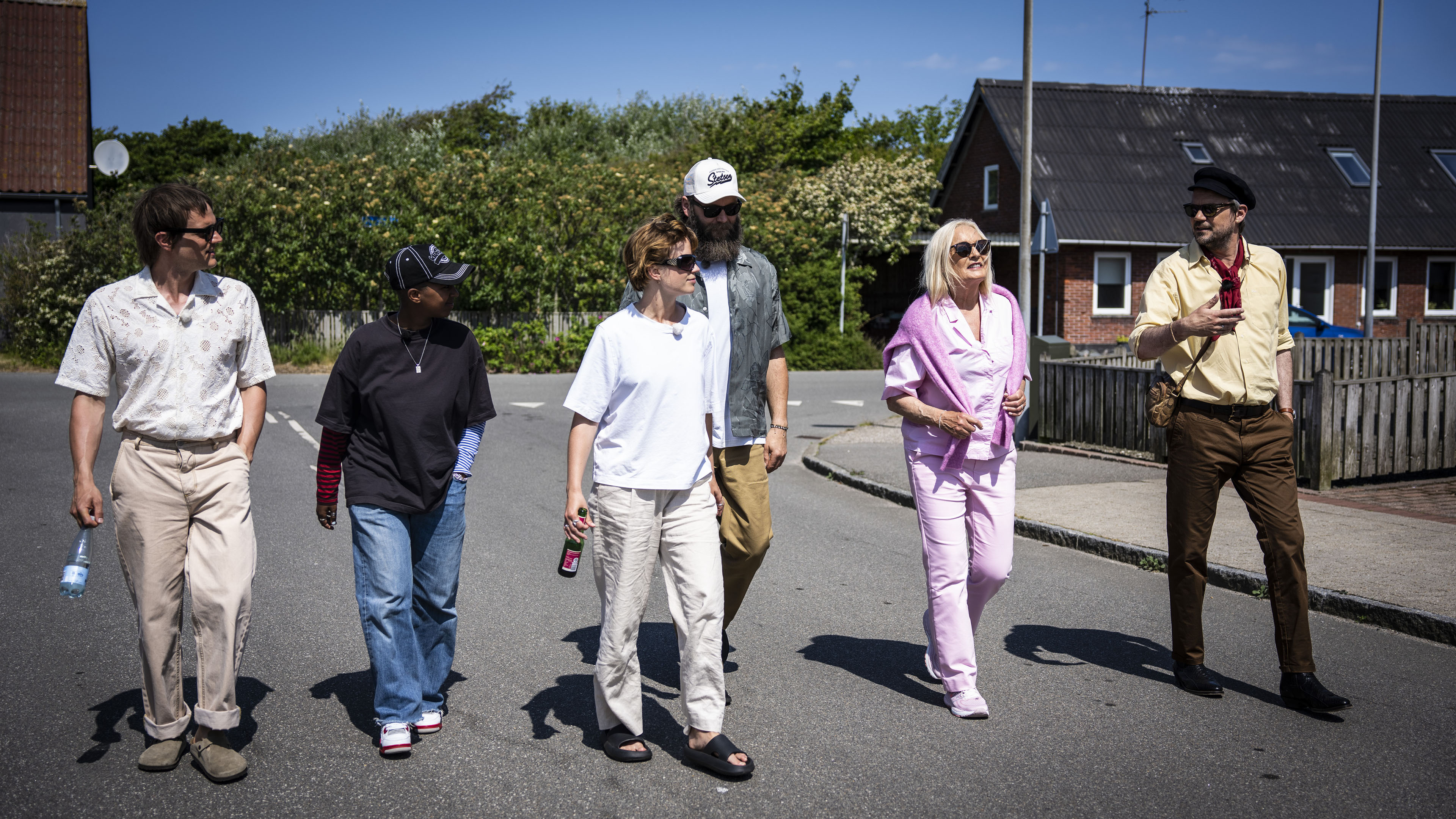 Jonah Blacksmith, Mekdes, Dopha, Anne Linnet og Peter Sommer i 'Toppen af poppen'.