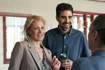 Pernille (Marie Sandø Jondal) og Patrick (Zaki Nobel) i 'Løgnen'.
