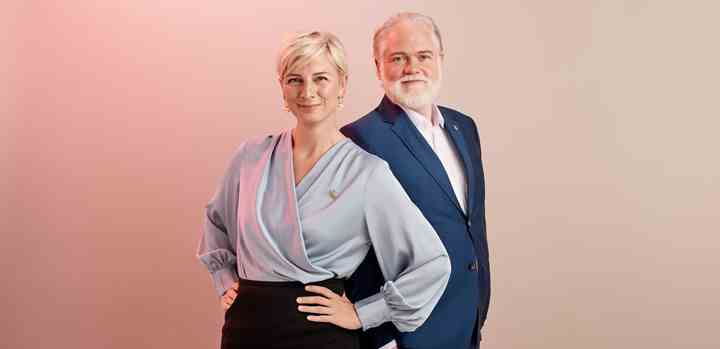 Esben Dalgaard og Louise Wolff er værter for Knæk Cancer Live i uge 43. Hele ugen samles der ind til forskning, patientstøtte og forebyggelse af kræft.