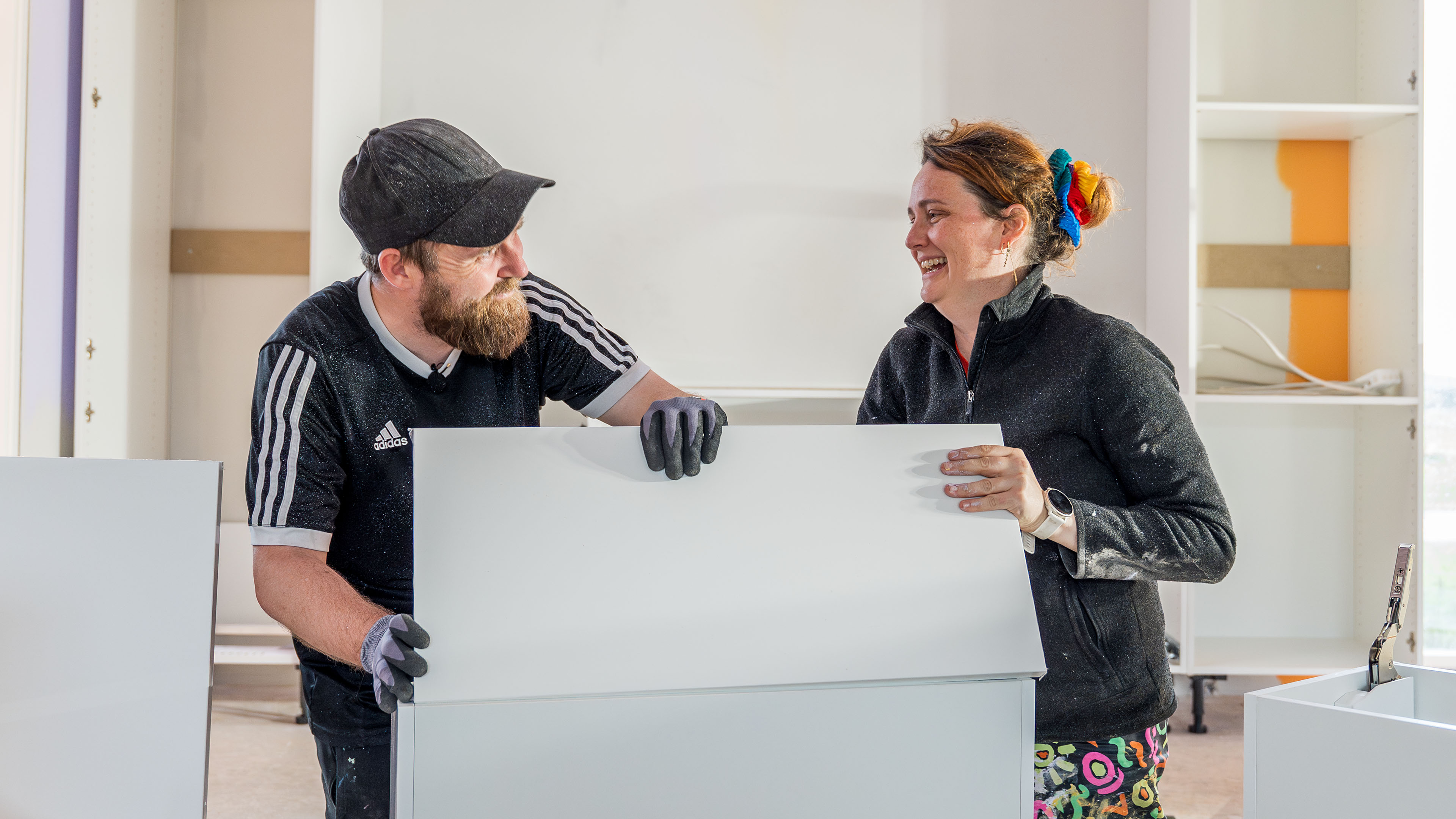 Blåt hus - Louise og Kim.