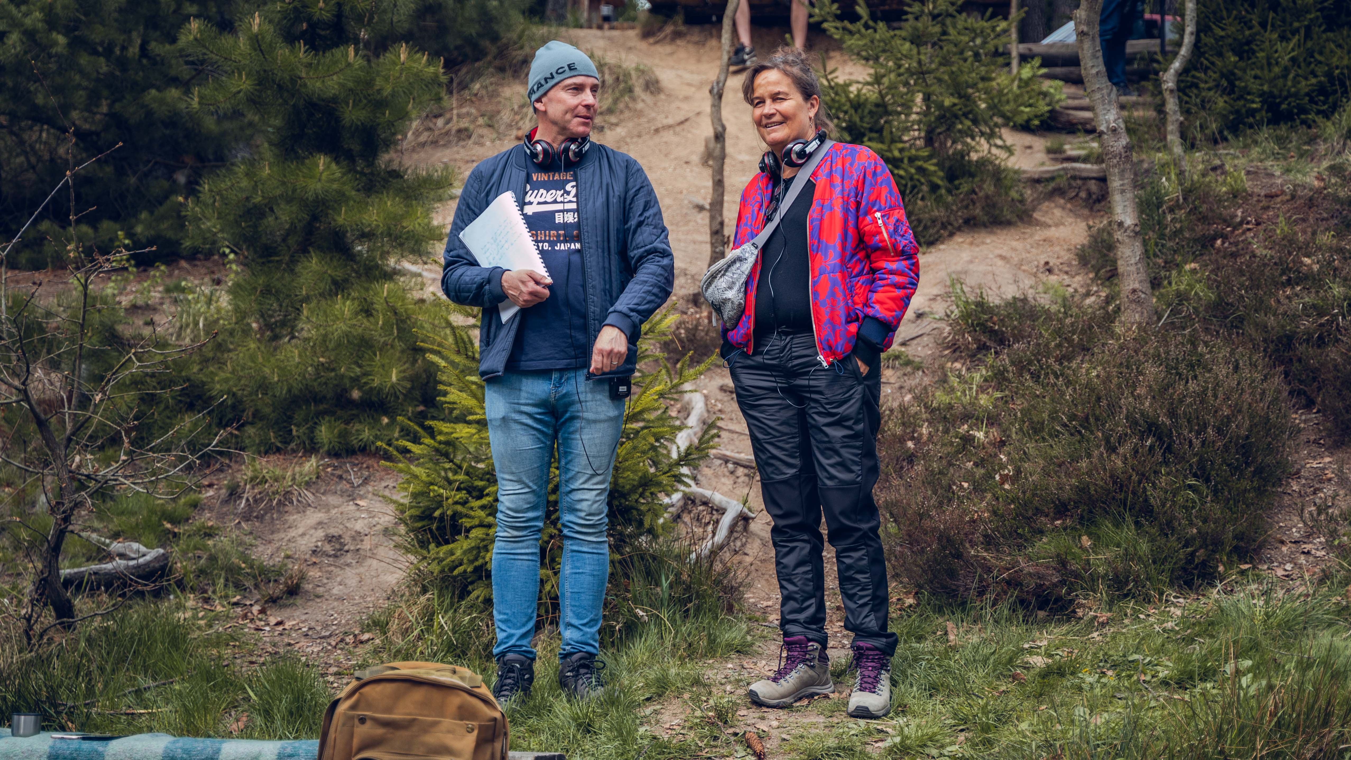 Instruktør Fabian Wullenweber og producer Karoline Leth.